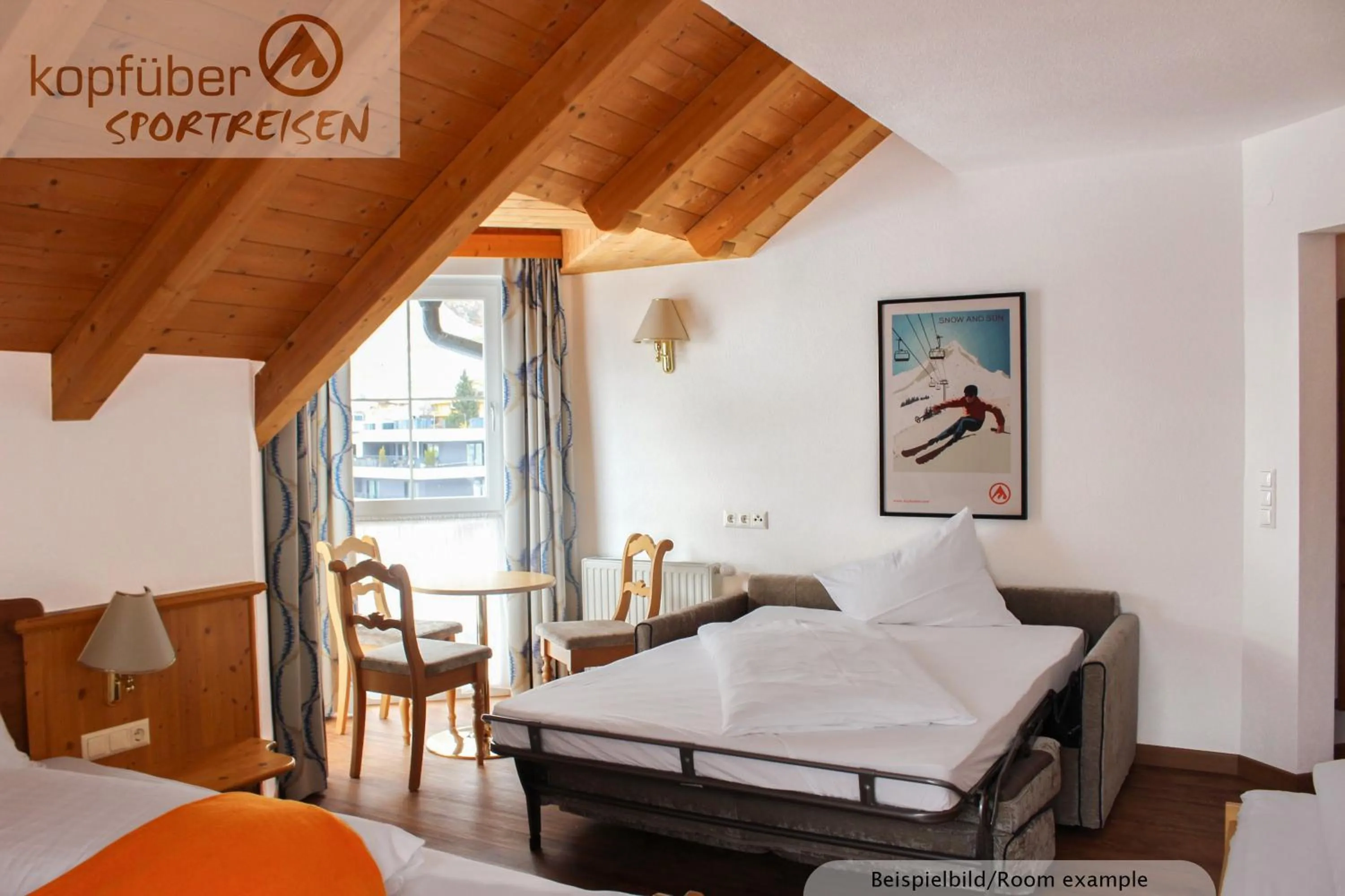 Bed in Sporthotel Daniel