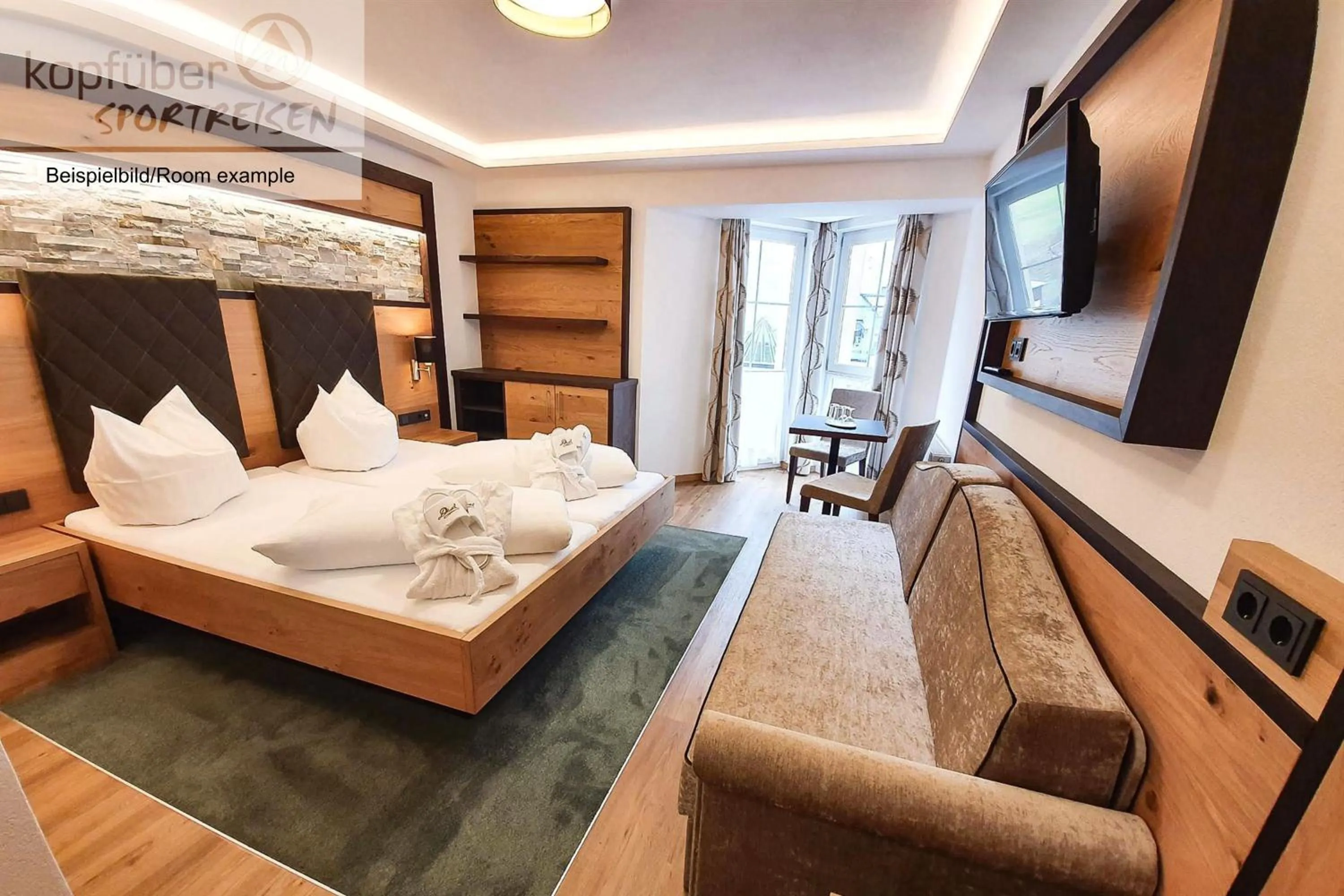 Bed in Sporthotel Daniel