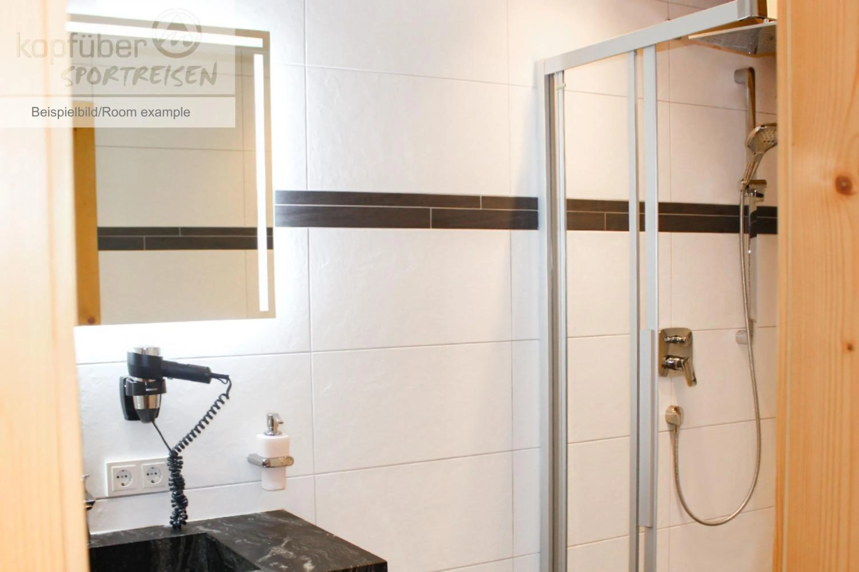 Shower in Sporthotel Daniel