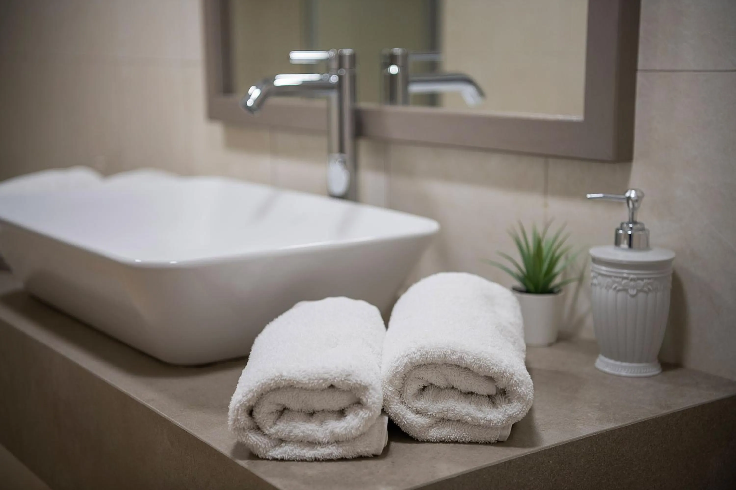 Shower in Alianthos Suites