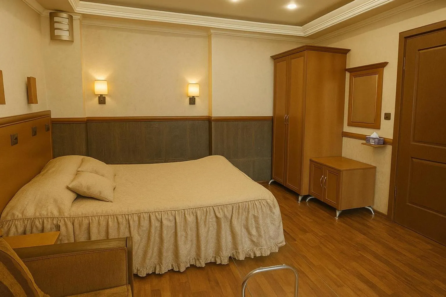 Bed in California Hotel