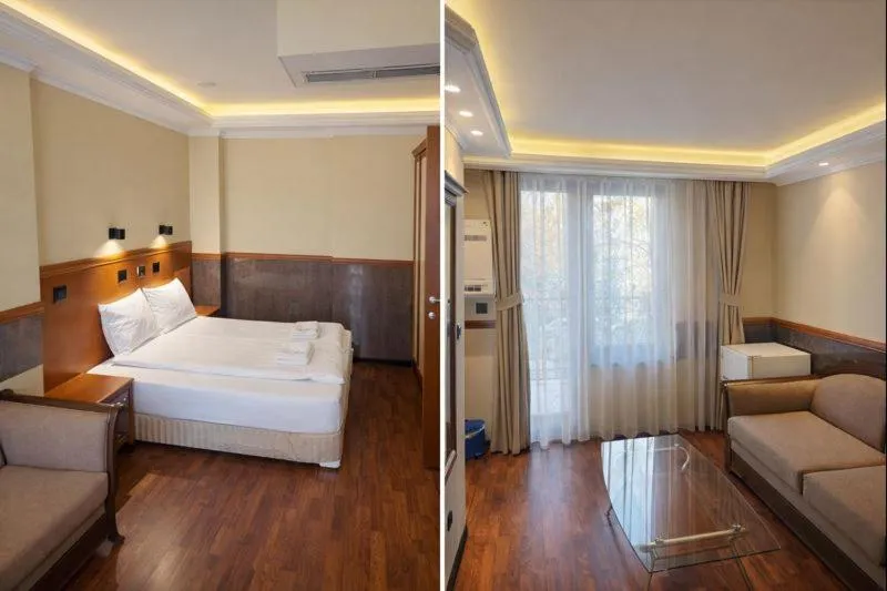 Bed in California Hotel