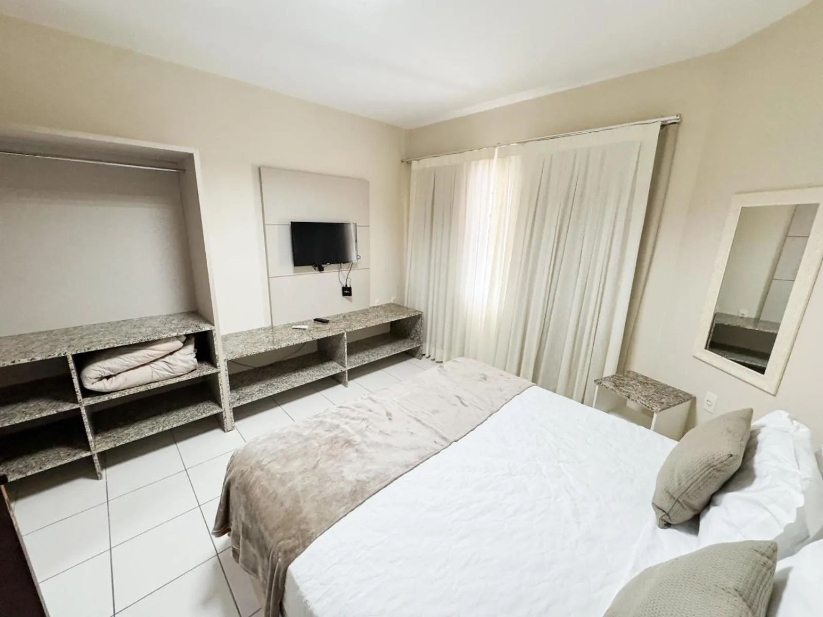 Bed in Pousada Doluar