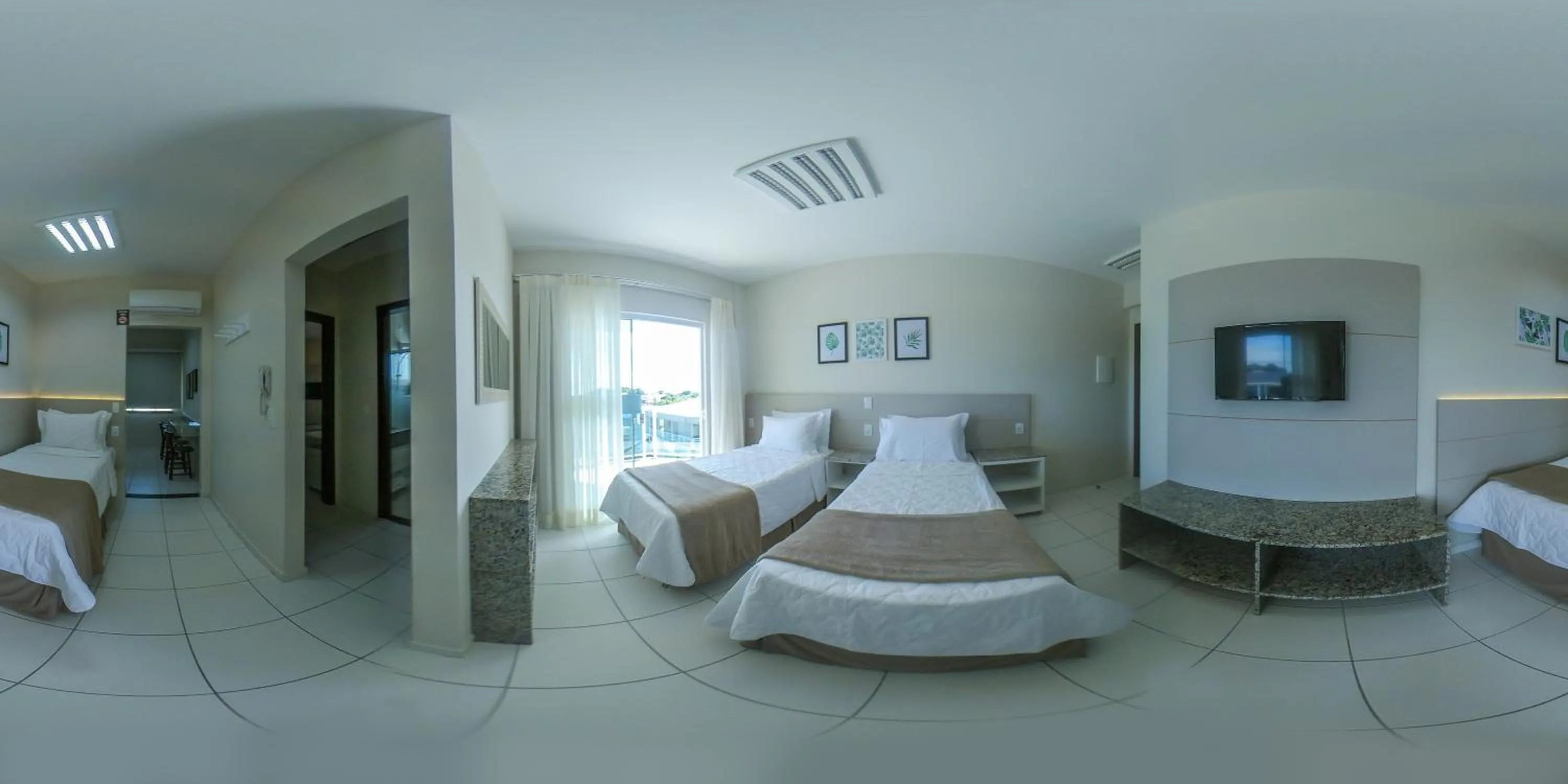 Bed in Pousada Doluar