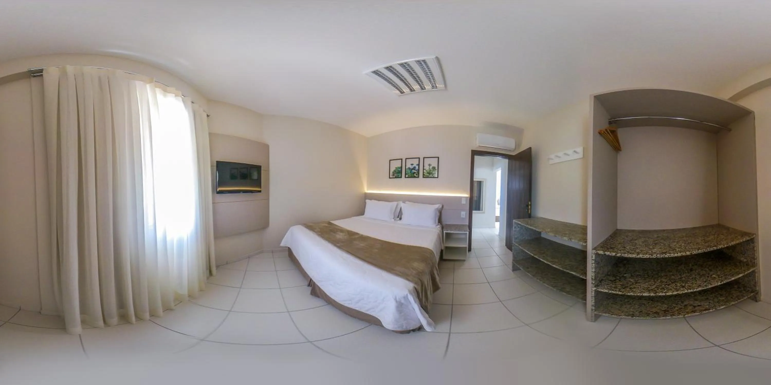 Bed in Pousada Doluar