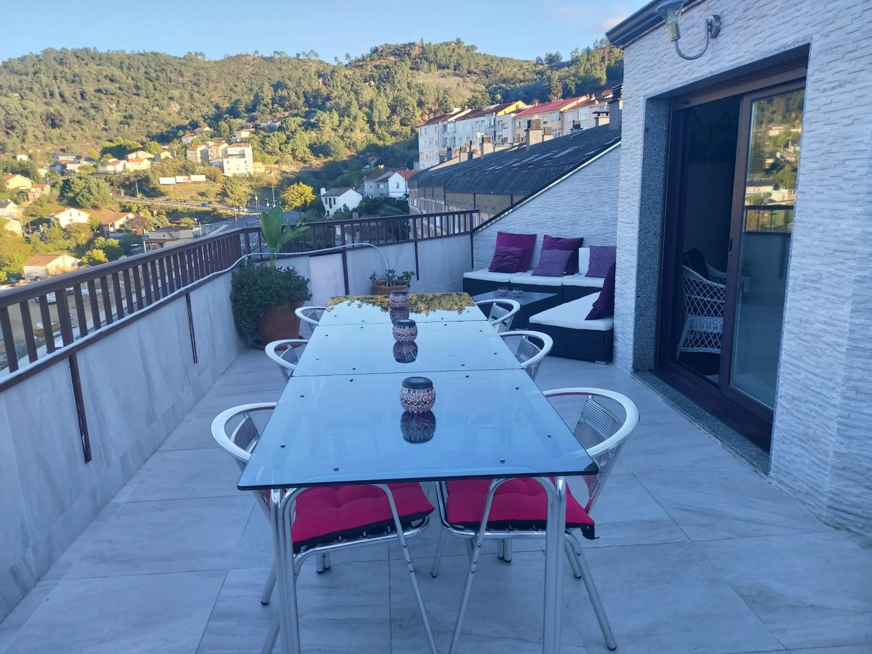 Balcony/Terrace in Duplex grandes cristaleras impresionantes vistas