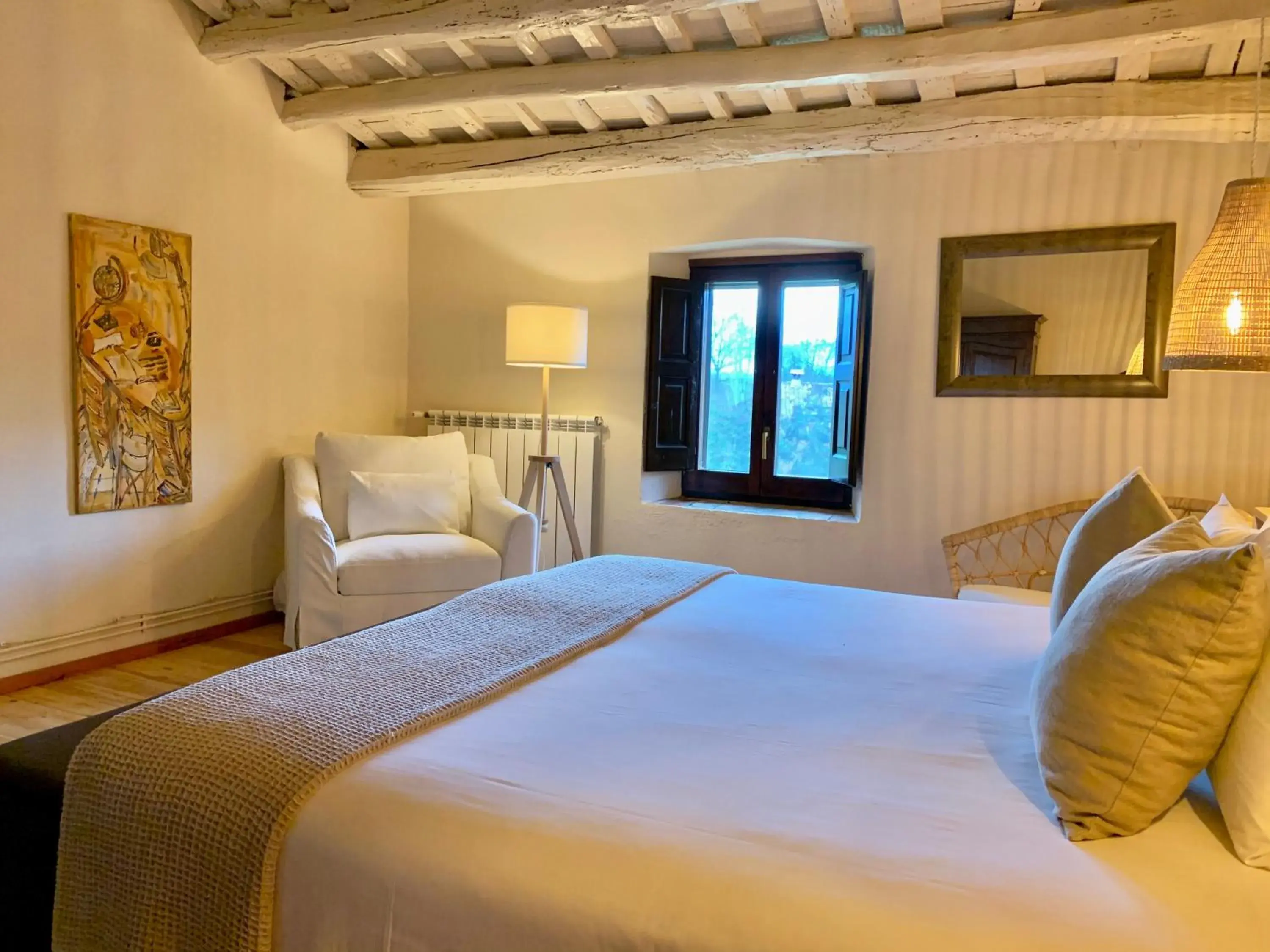 Bed in Hotel Masia La Palma Bed in Hotel Masia La Palma