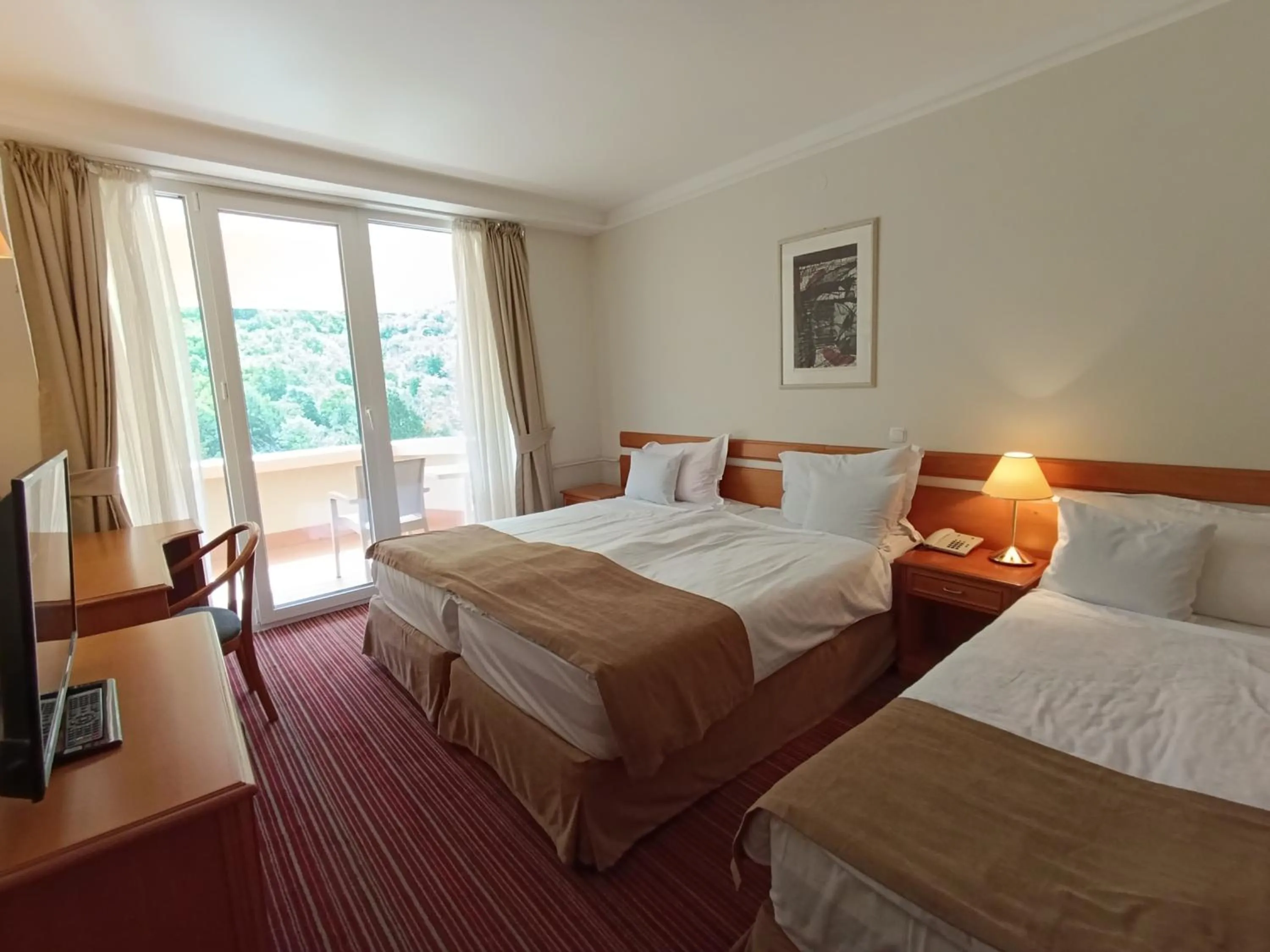 Communal lounge/ TV room, Bed in Hotel Metropol – Metropol Lake Resort