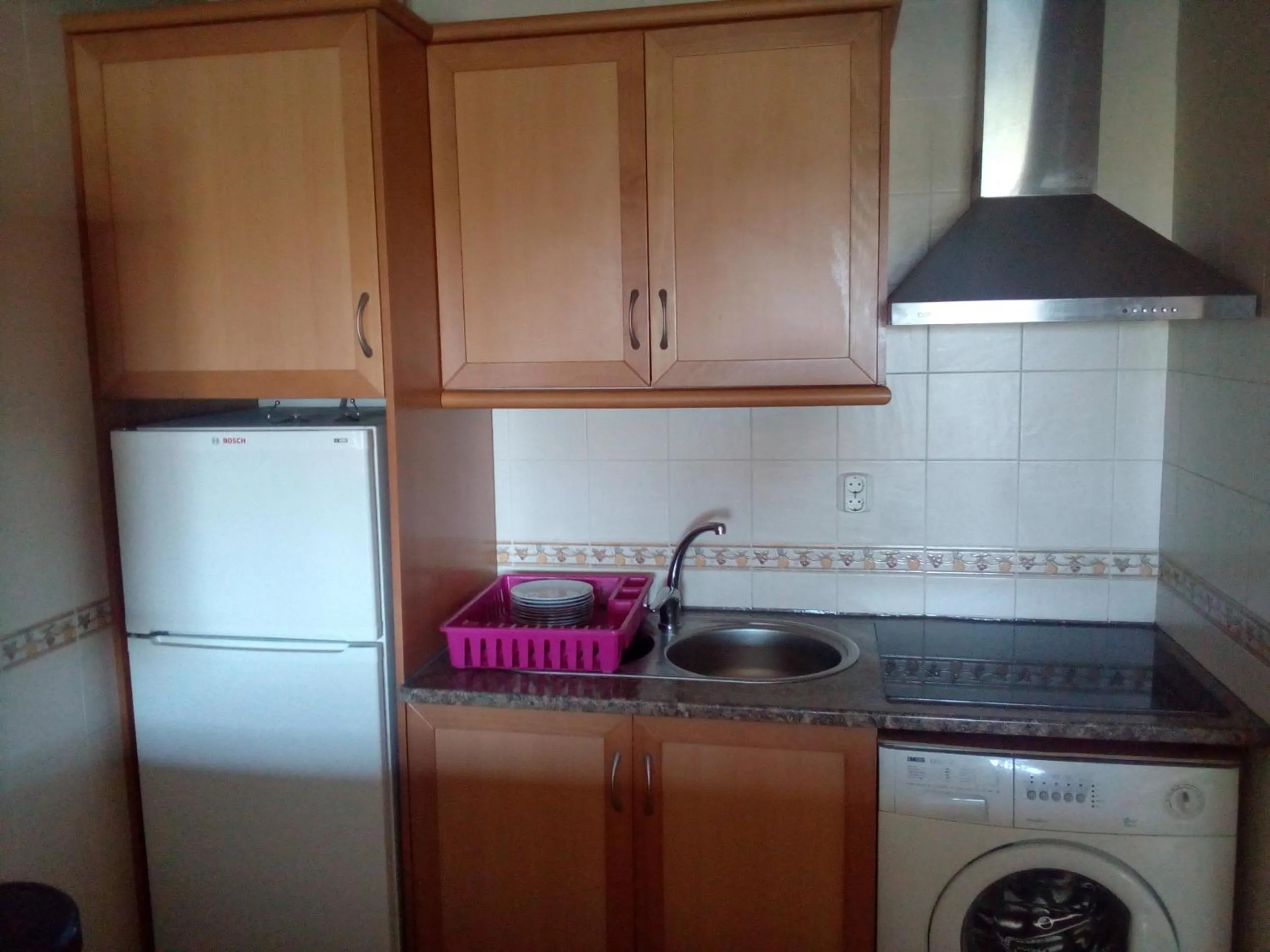 Kitchen or kitchenette in Edifício Elimar 5, apartamento T1 - Albufeira INN
