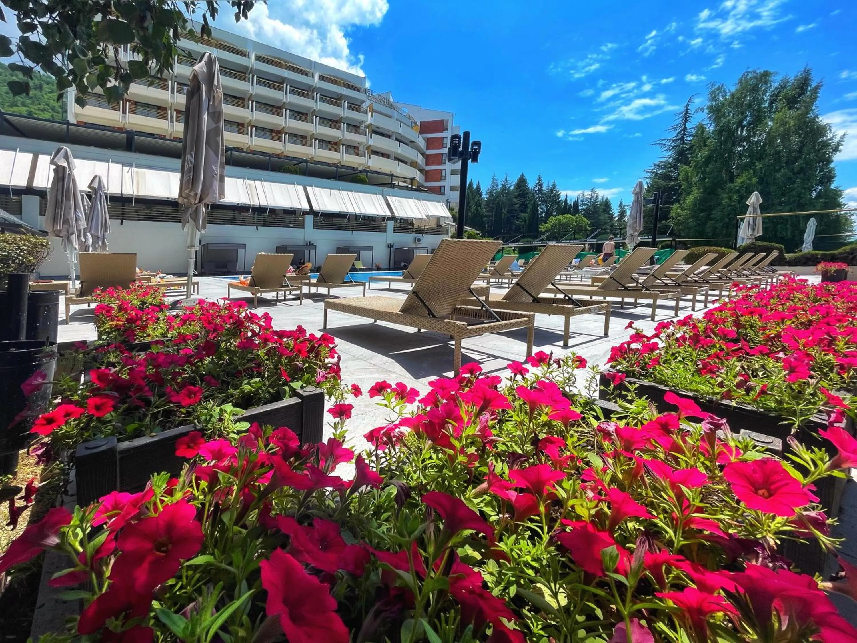 Pool view in Hotel Bellevue - Metropol Lake Resort