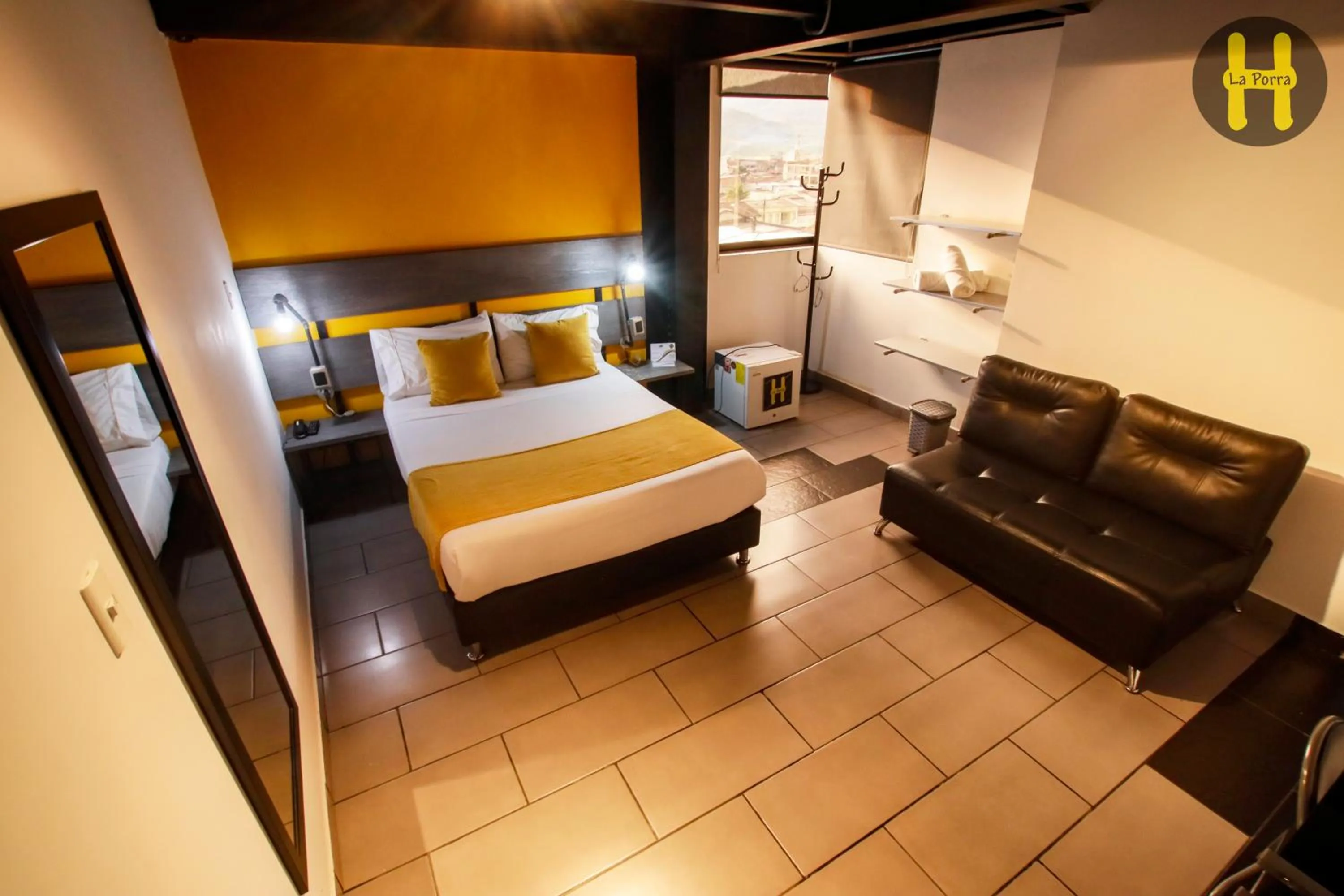 Photo of the whole room, Bed in HOTEl LA PORRA