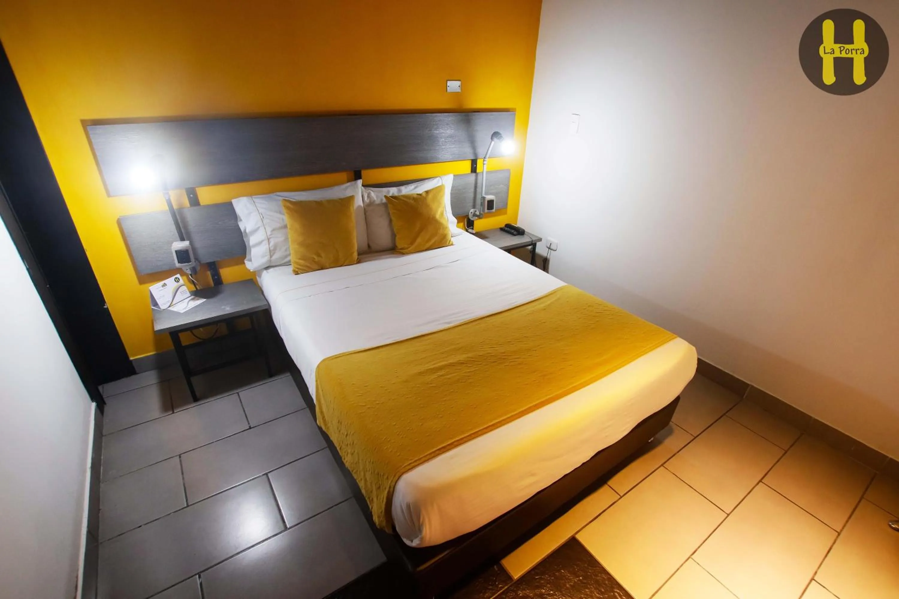 Bed in HOTEl LA PORRA