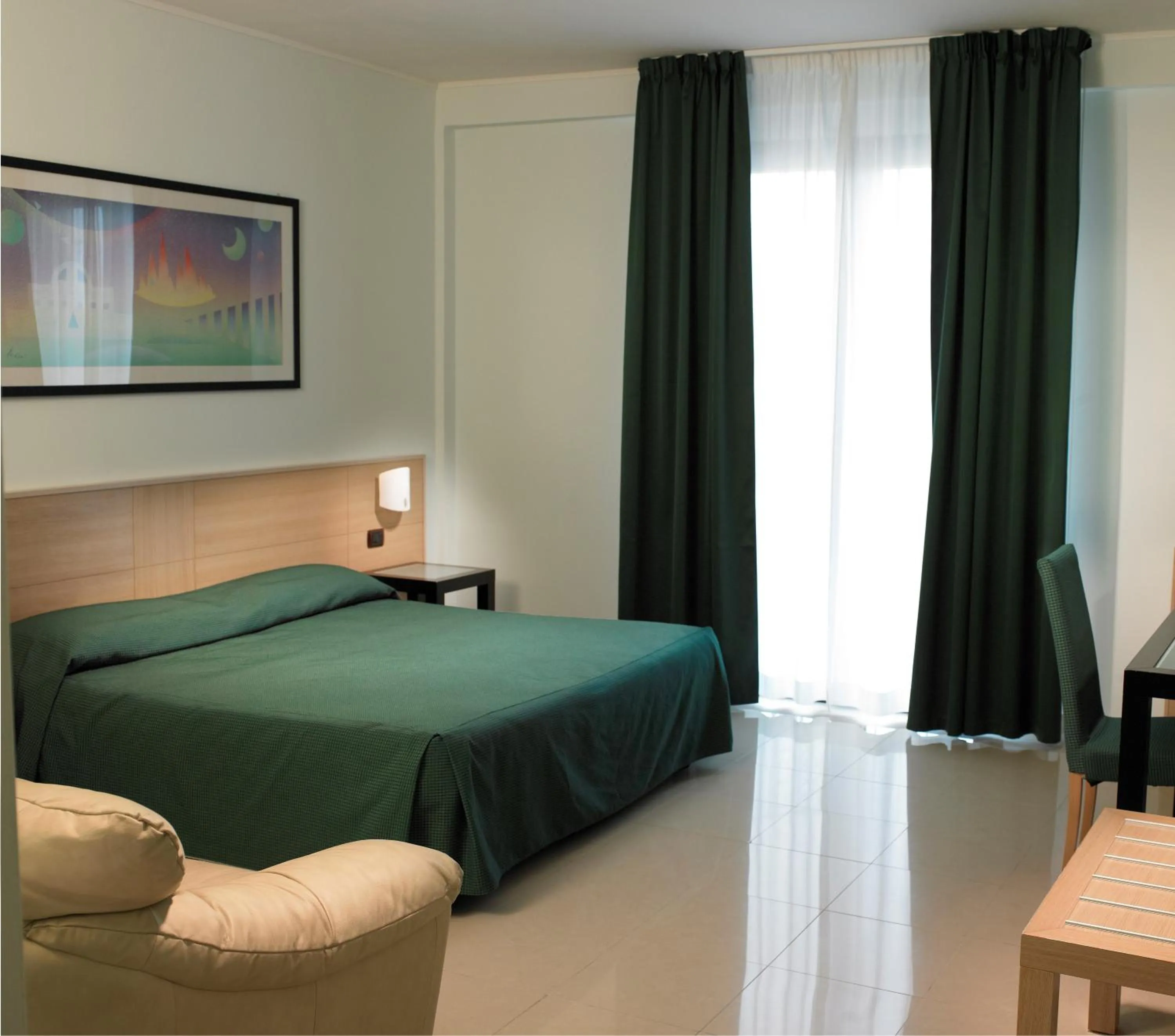 Bed in Hotel Le Torri