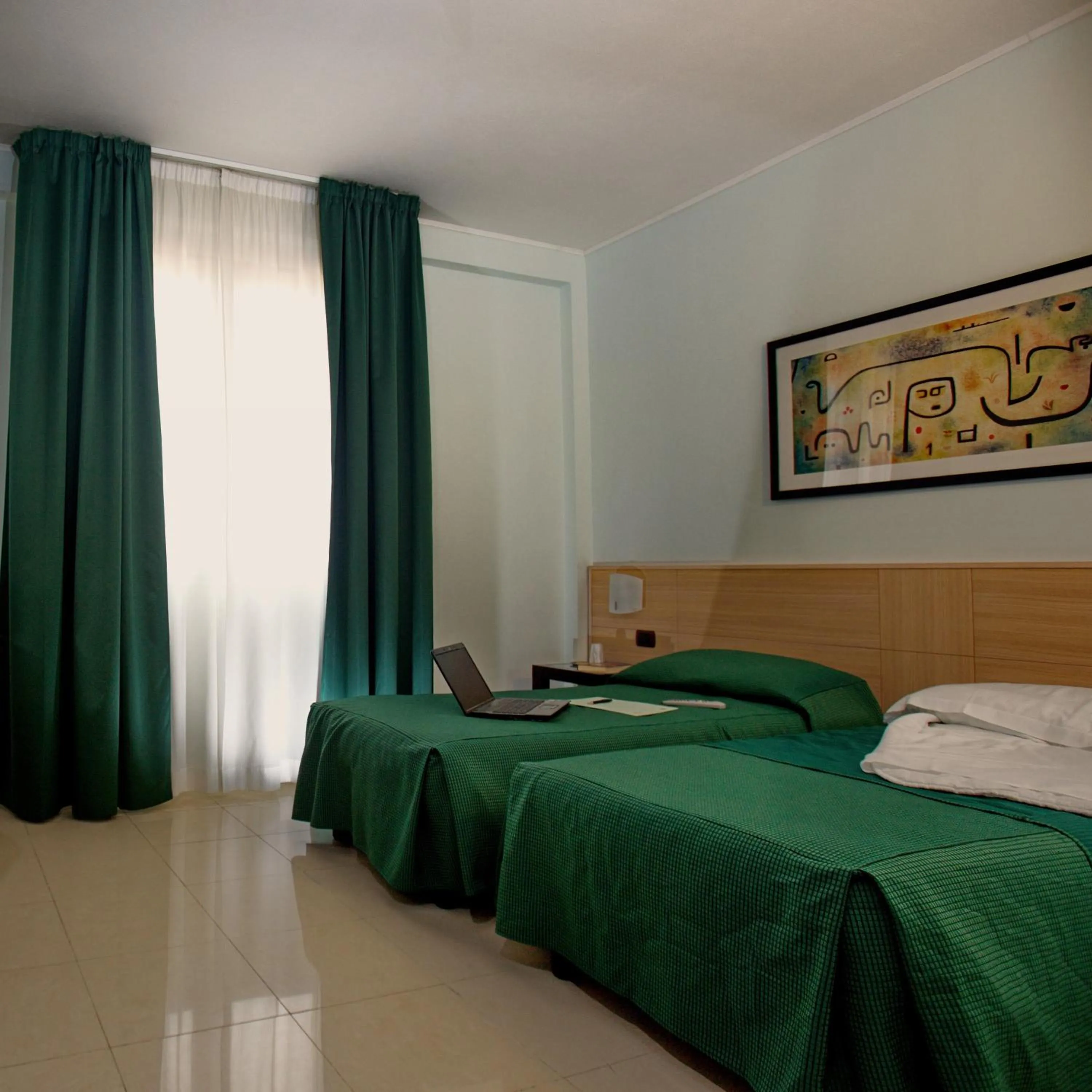 Bed in Hotel Le Torri