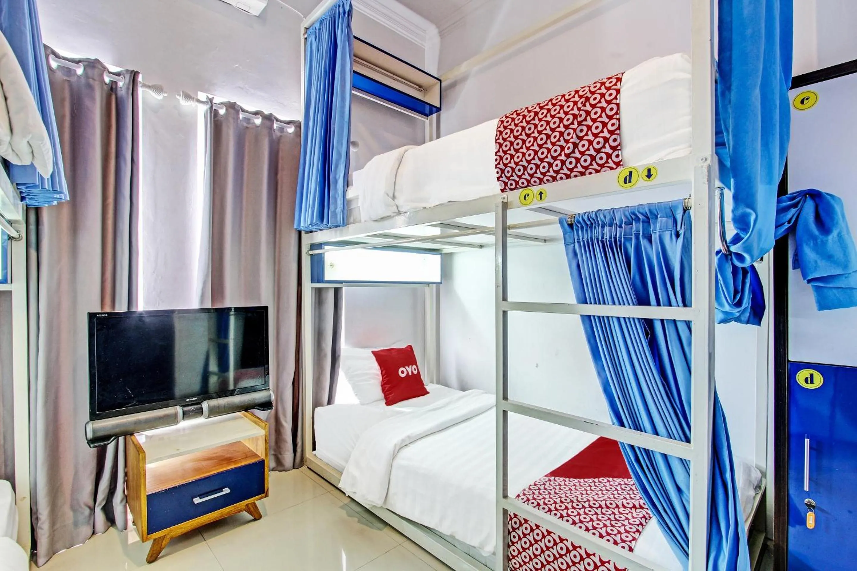 Bedroom in OYO 91952 Oase Hostel