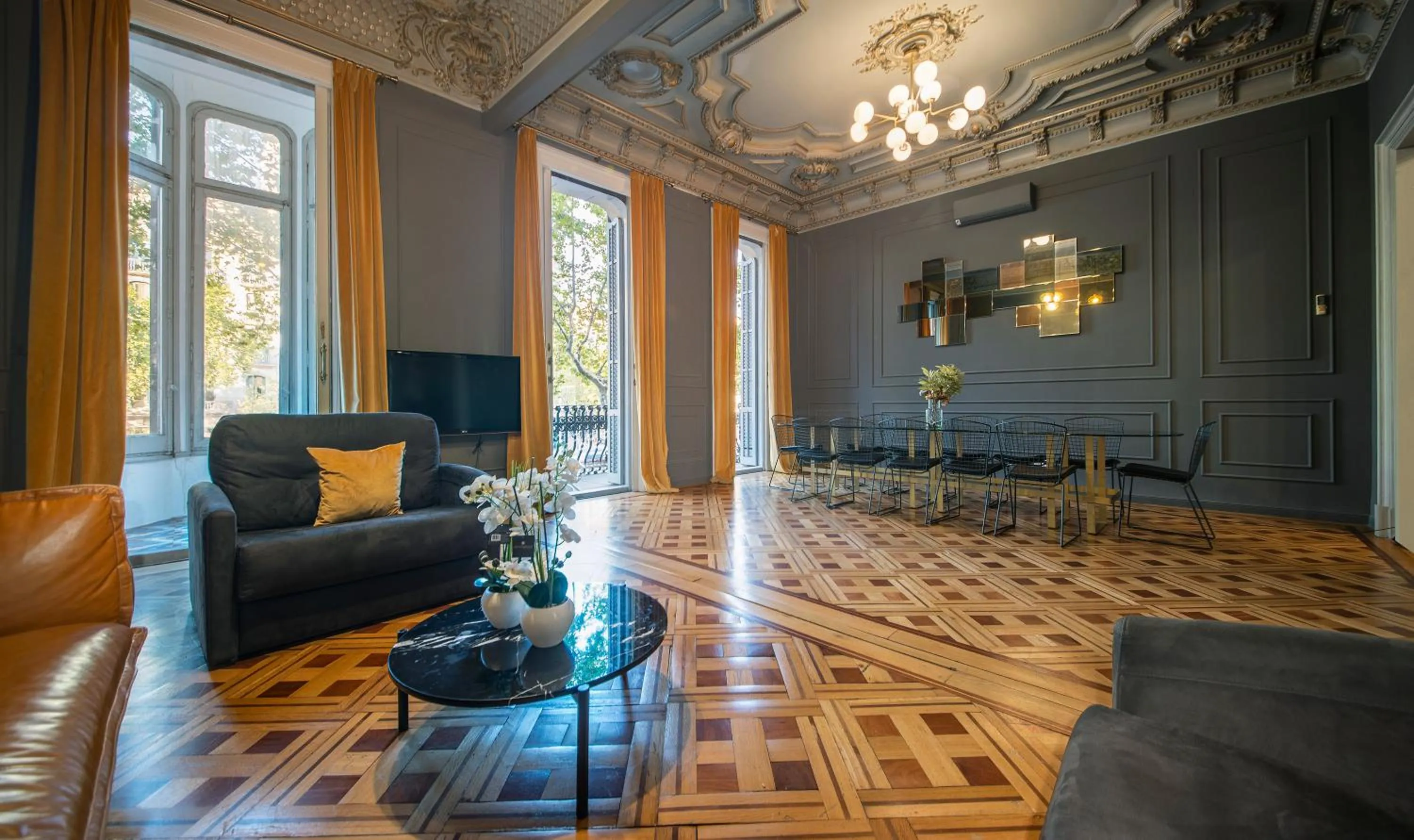 Living room in You Stylish City Center Apartments