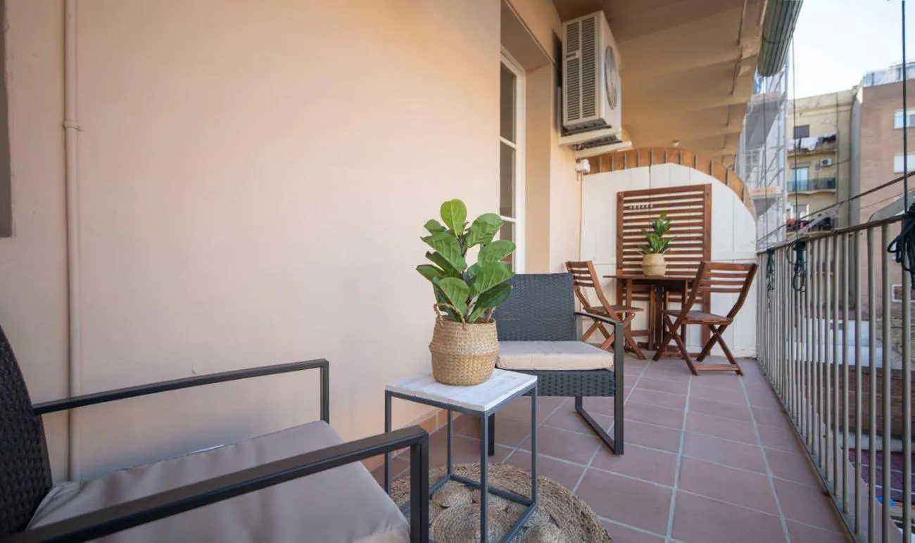 Balcony/Terrace in You Stylish City Center Apartments
