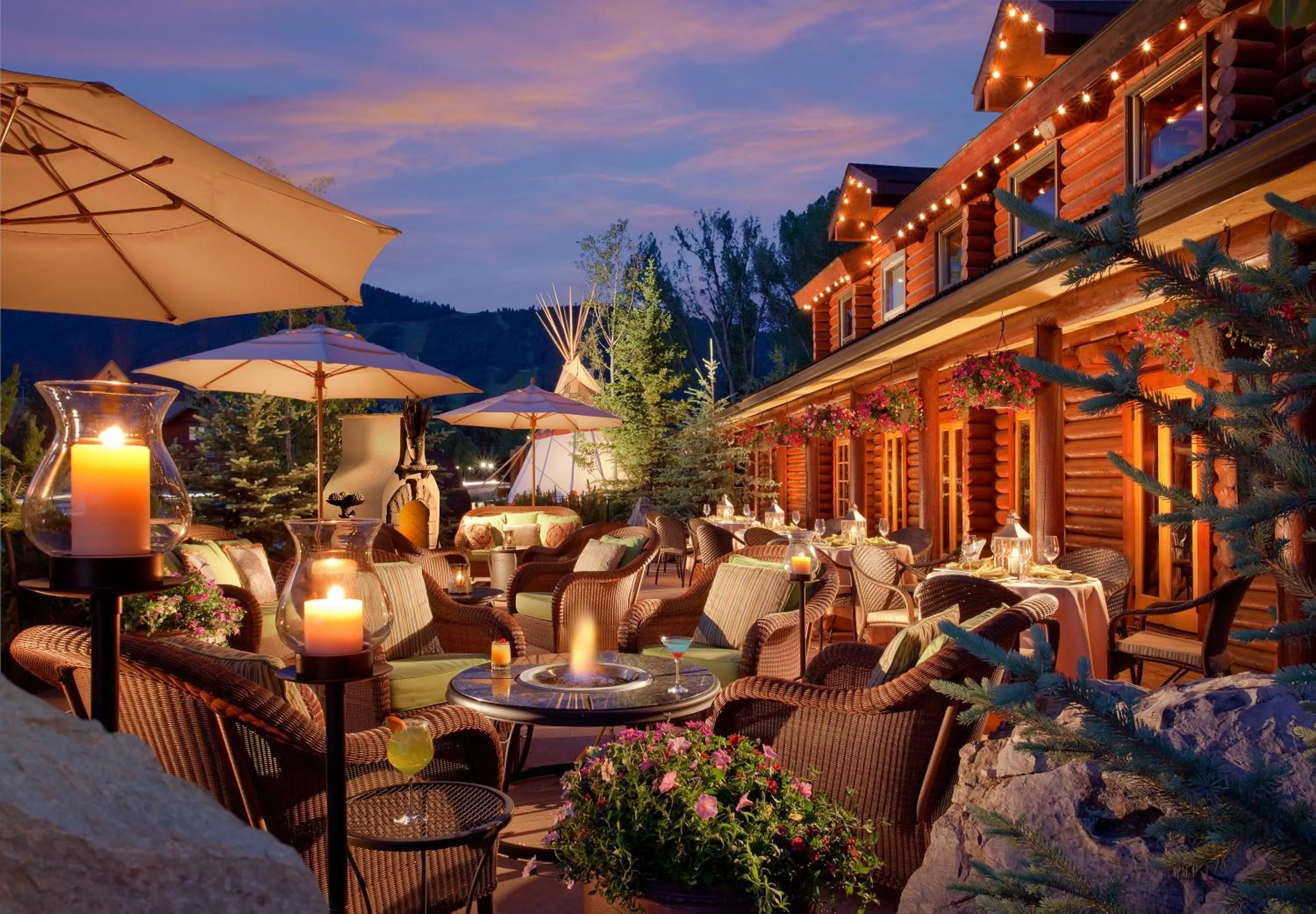 Patio in Rustic Inn Creekside