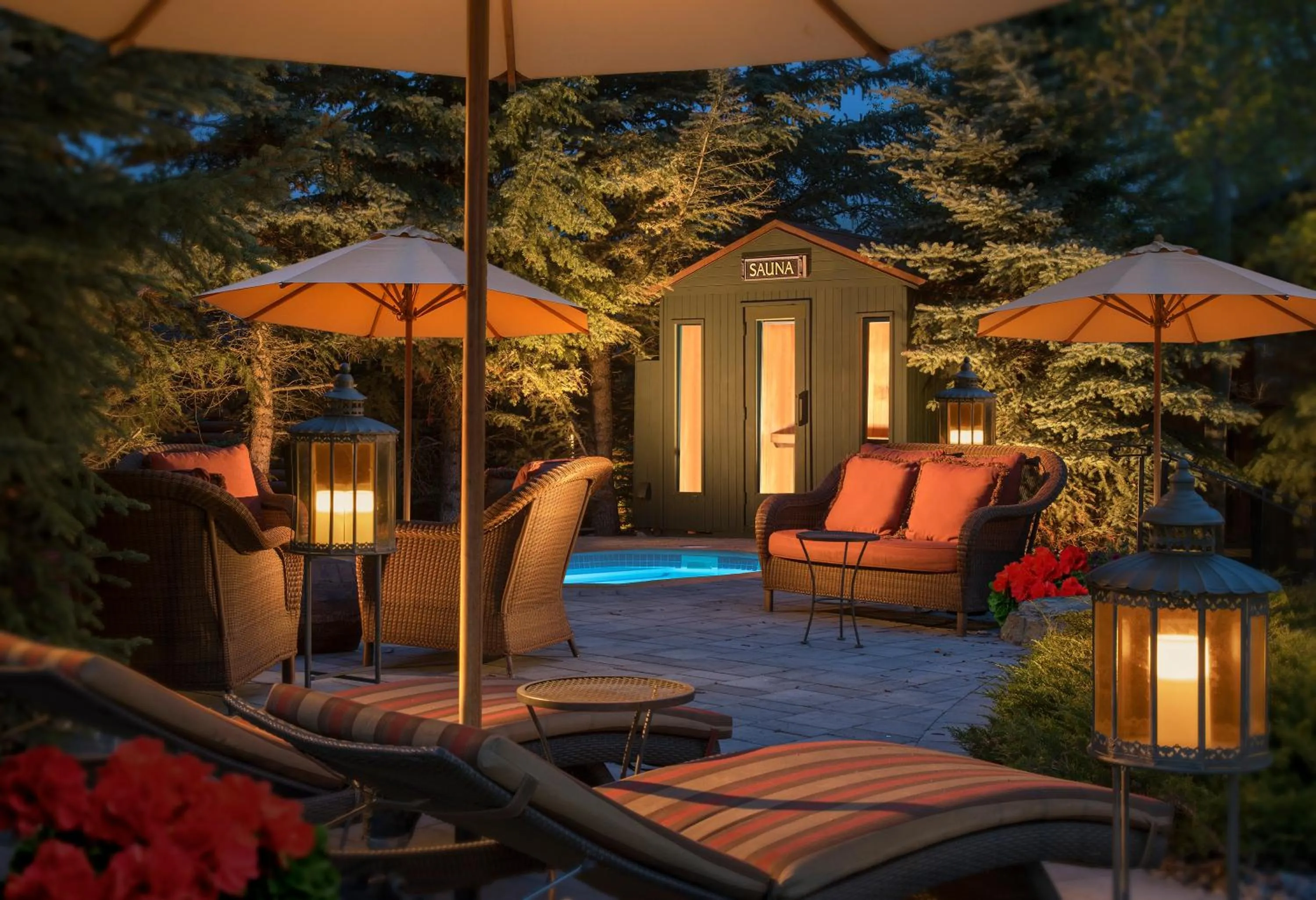 Sauna in Rustic Inn Creekside