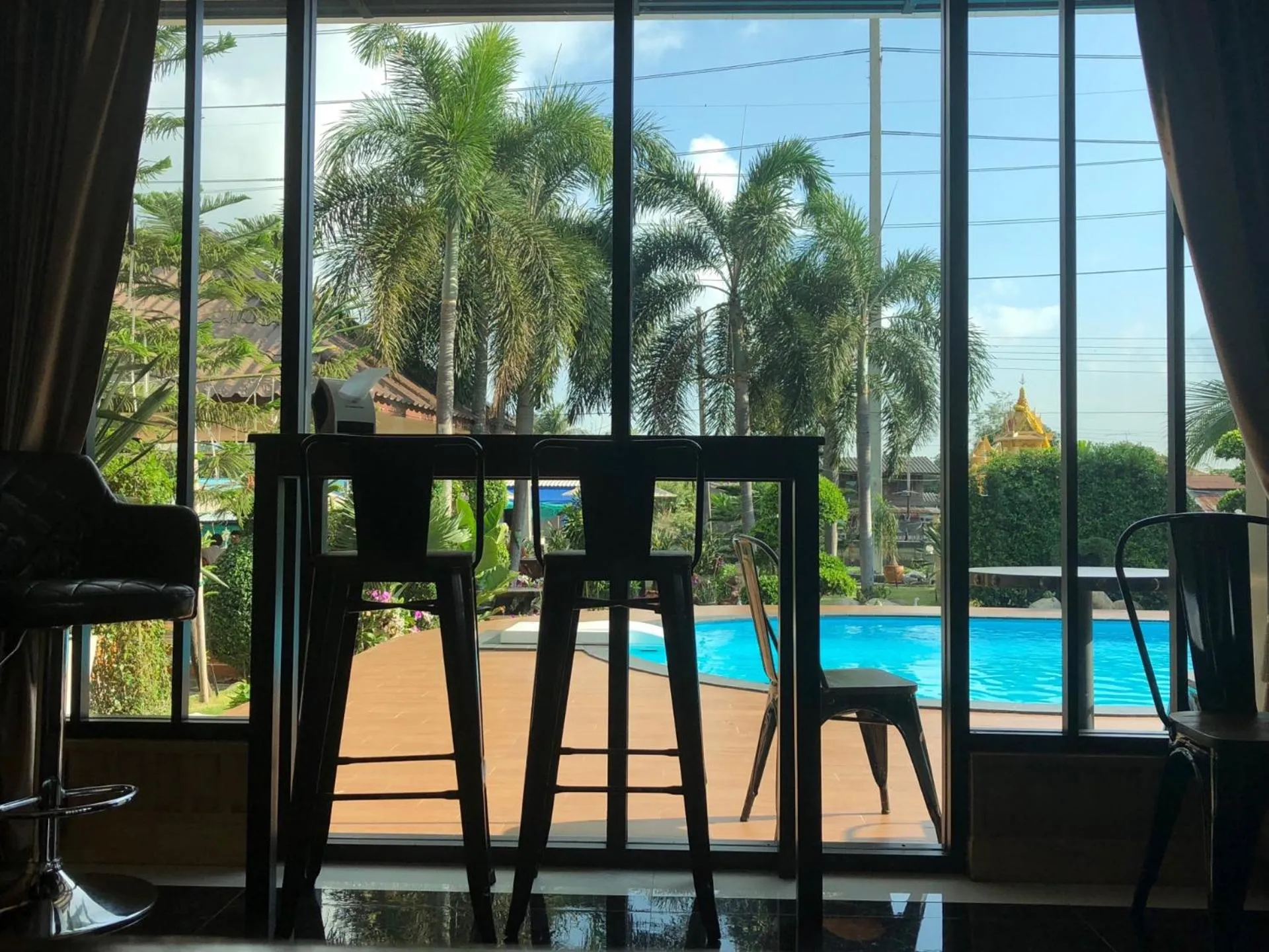 Pool view in Golden Foyer Suvarnabhumi Airport Hotel