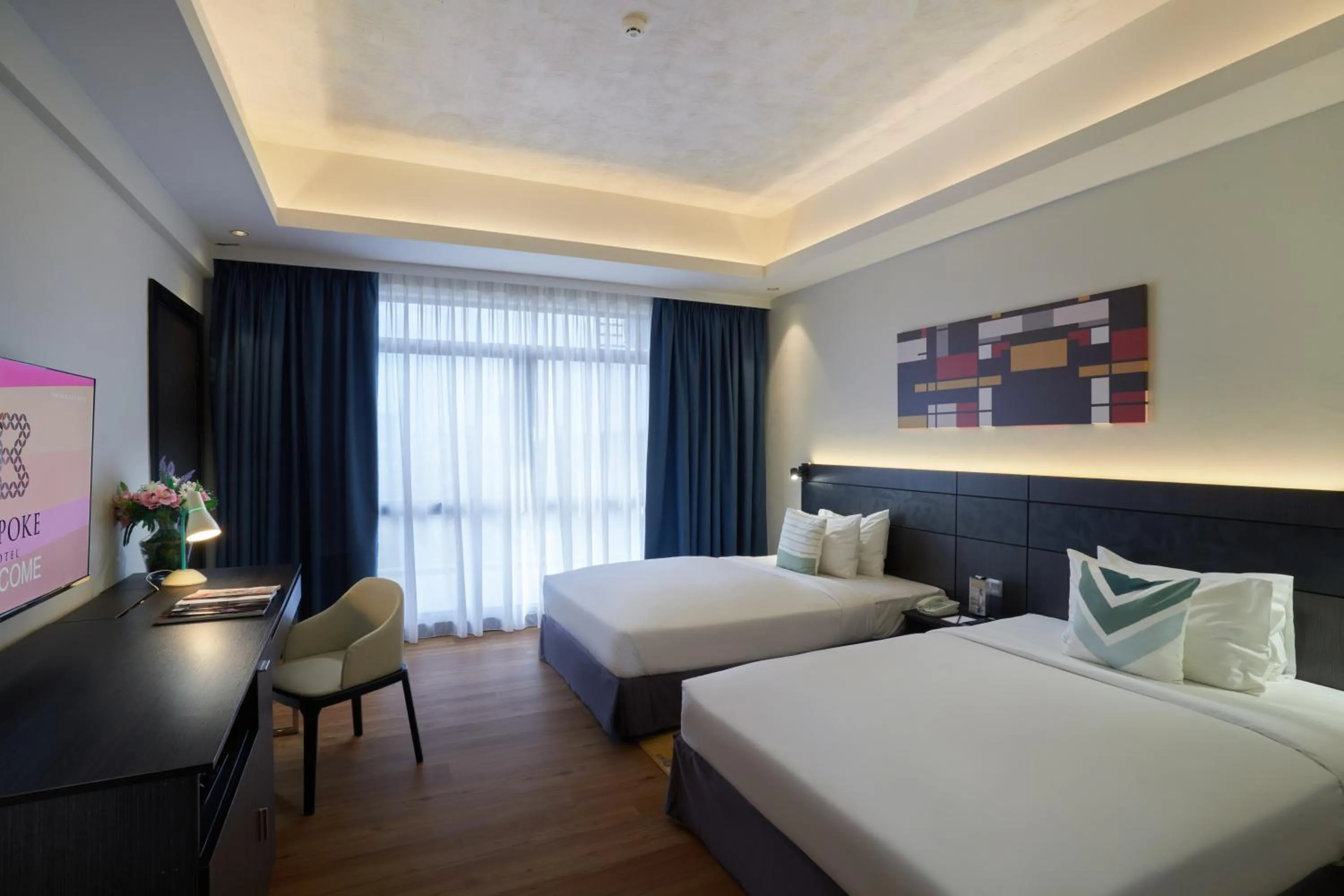 Bedroom, Bed in Bespoke Hotel Puchong