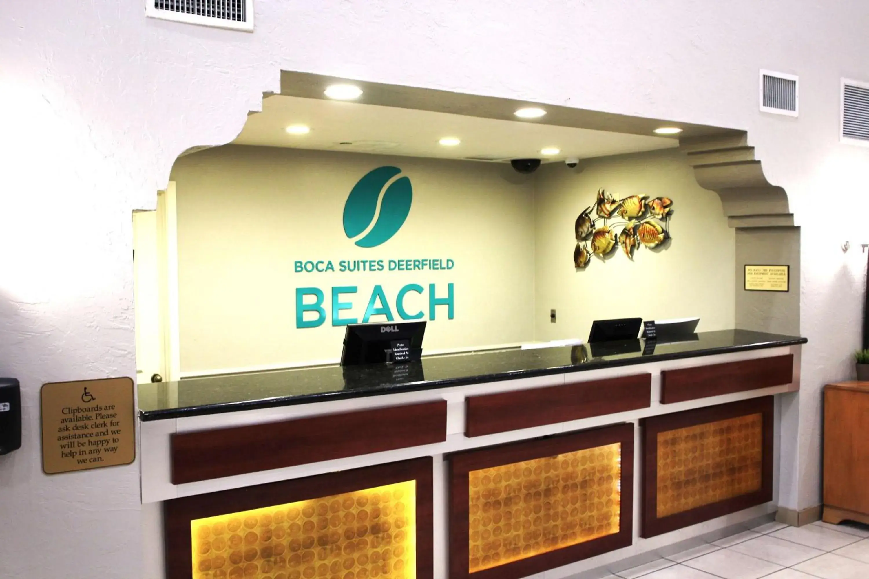 Lobby or reception in Boca Suites Deerfield Beach; SureStay Collection by BW Lobby or reception in Boca Suites Deerfield Beach; SureStay Collection by BW