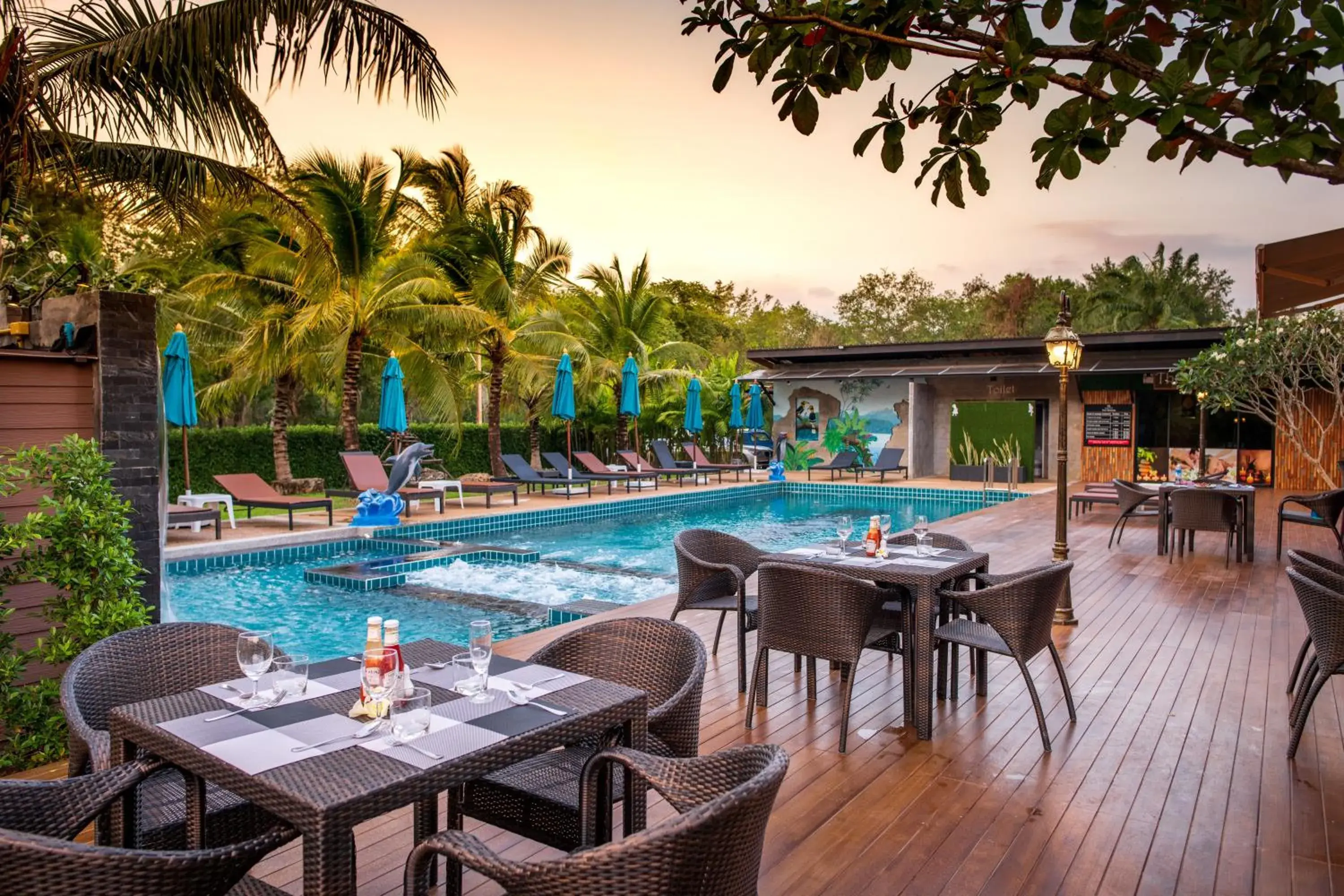 Swimming pool in River Front Krabi Hotel Swimming pool in River Front Krabi Hotel