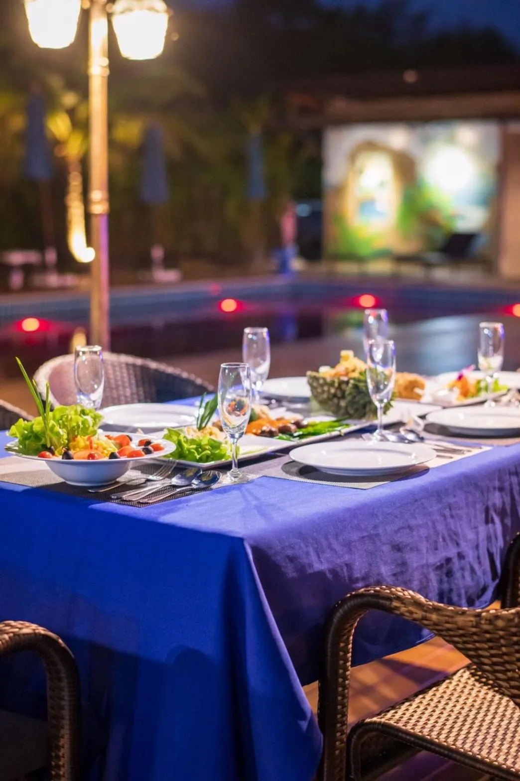 Dinner in River Front Krabi Hotel