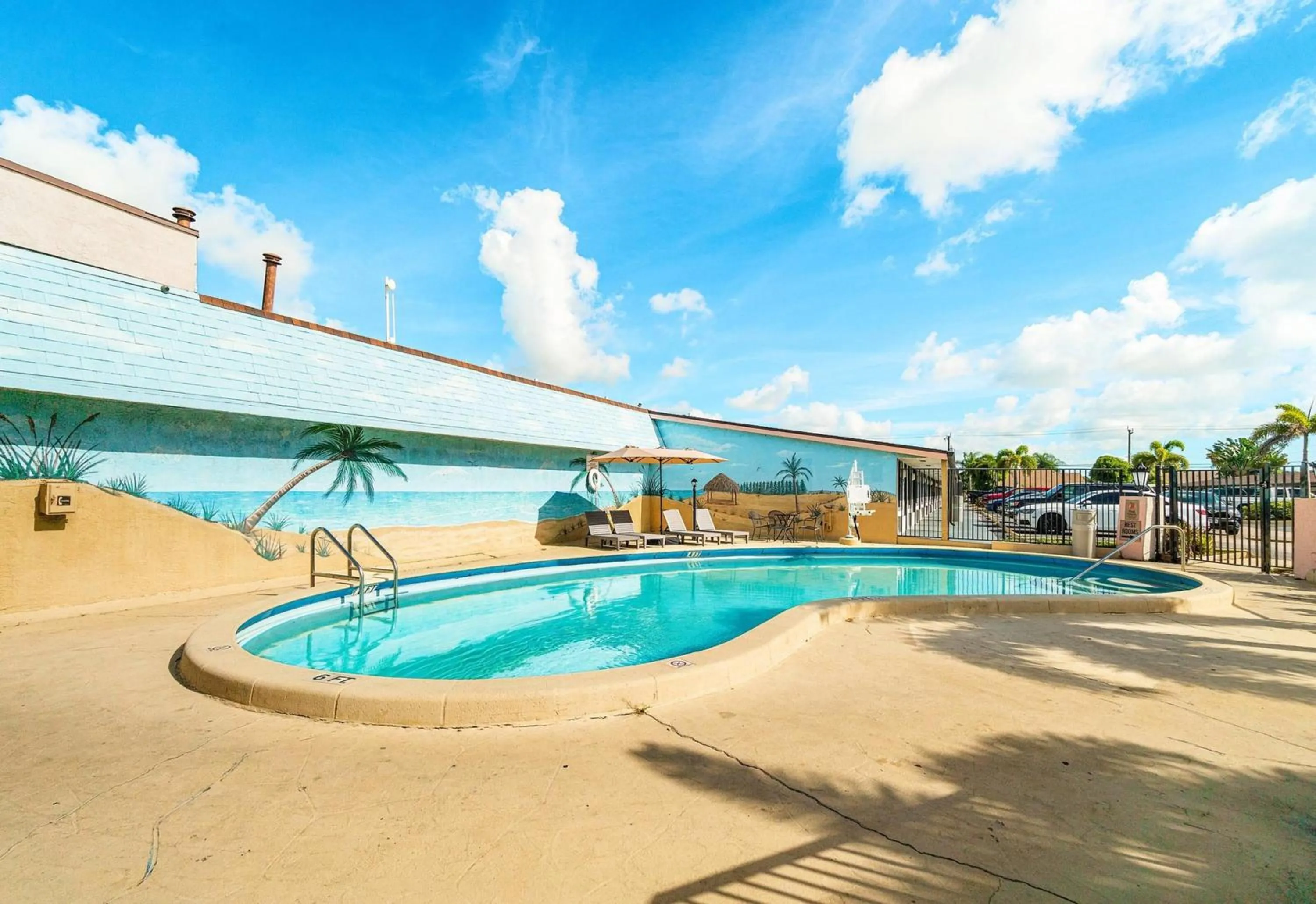 Pool view in Super 8 by Wyndham Lantana West Palm Beach