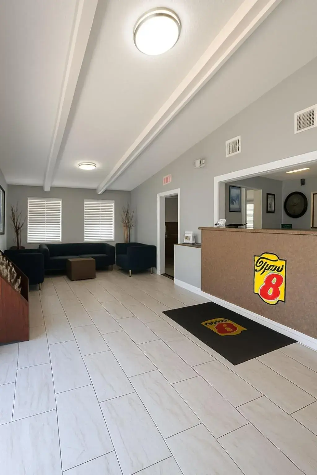 Lobby or reception in Super 8 by Wyndham Lantana West Palm Beach Lobby or reception in Super 8 by Wyndham Lantana West Palm Beach