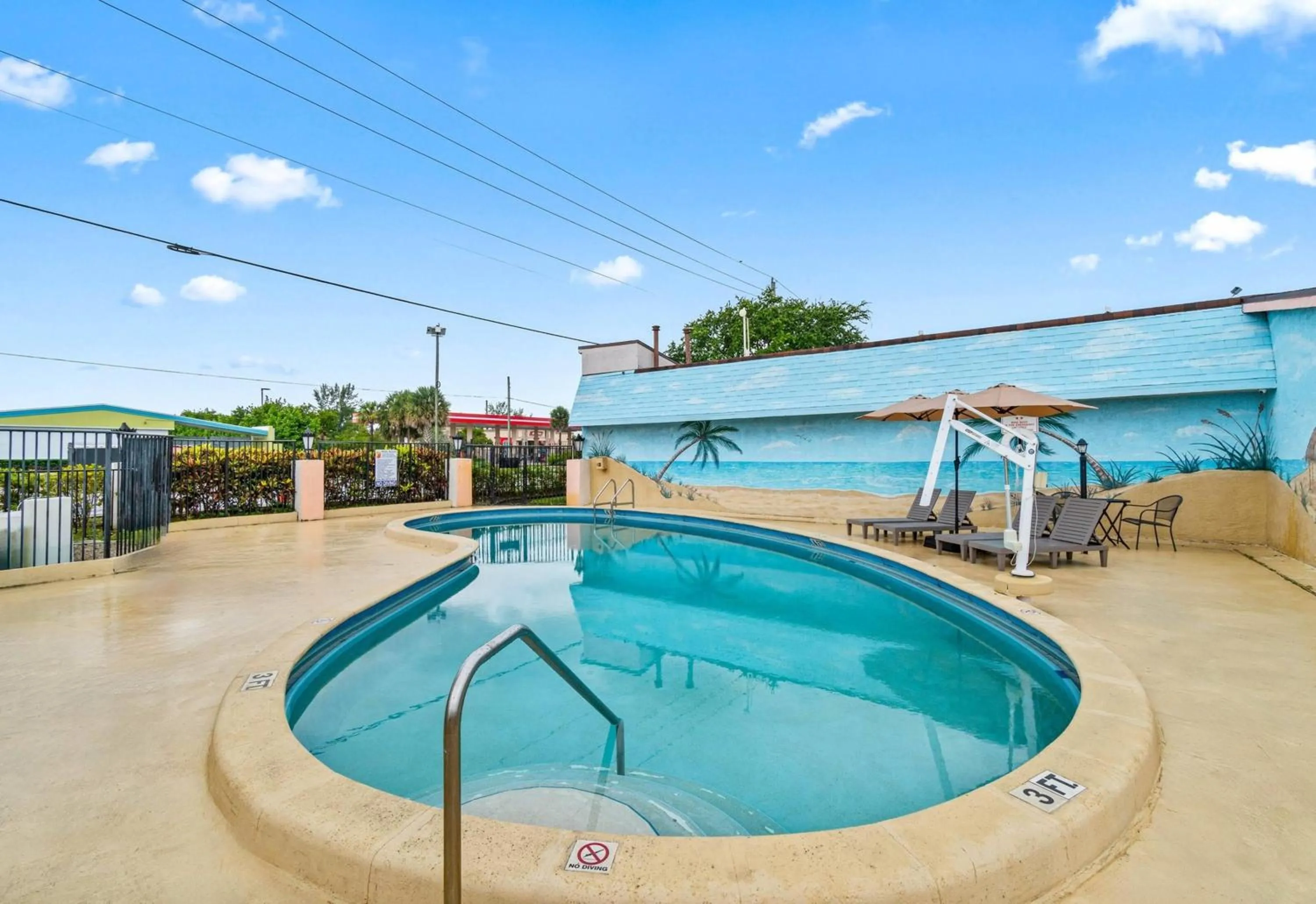 Pool view in Super 8 by Wyndham Lantana West Palm Beach