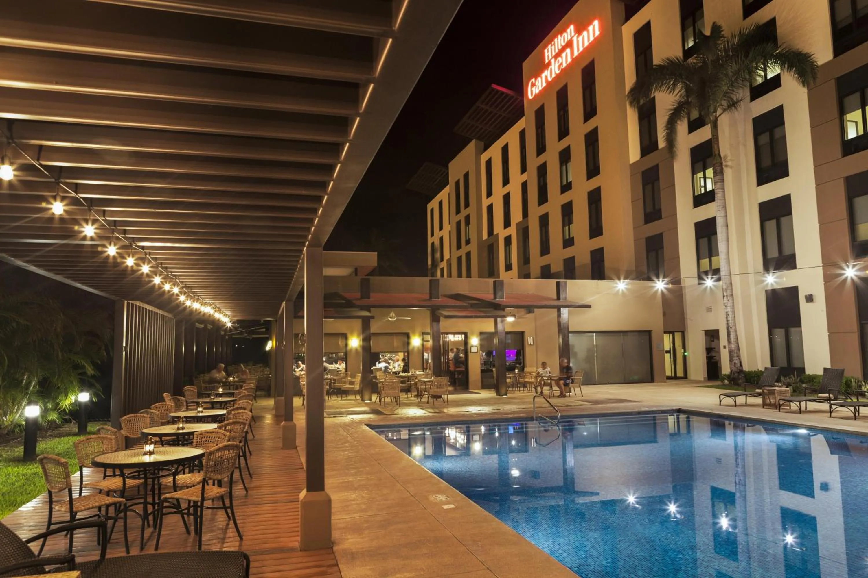Pool view in Hilton Garden Inn Guanacaste Airport