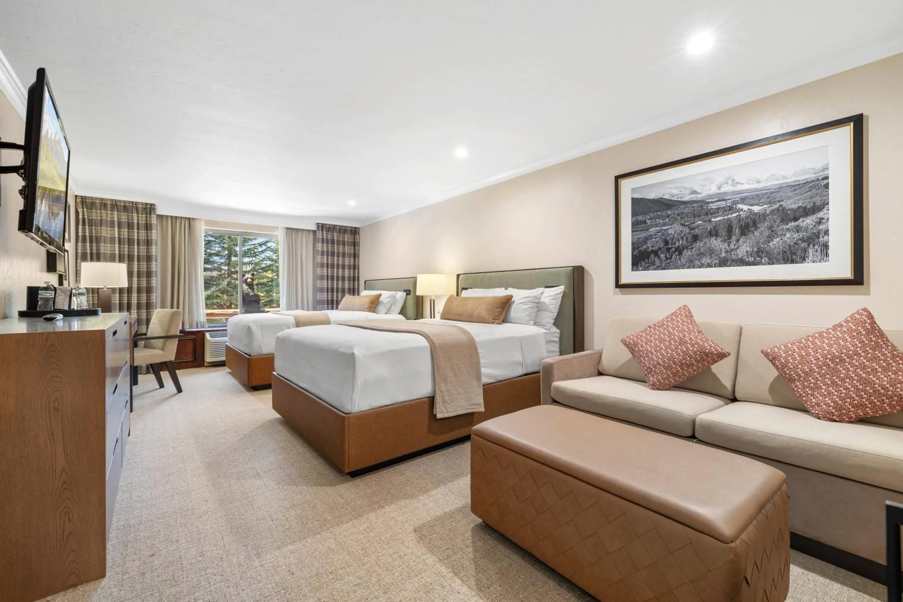 Bed in The Lodge at Jackson Hole