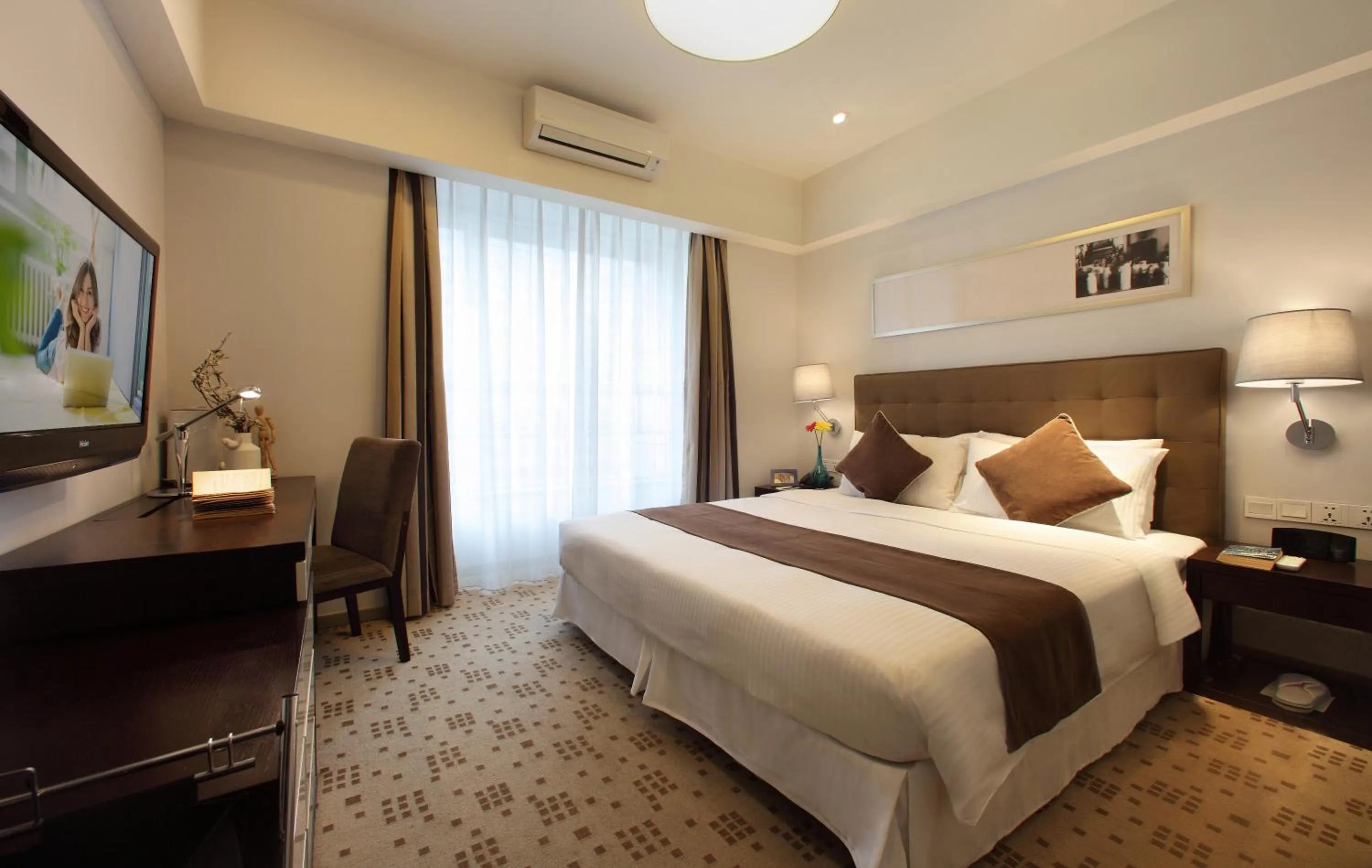 Bedroom, Bed in Somerset Heping Shenyang