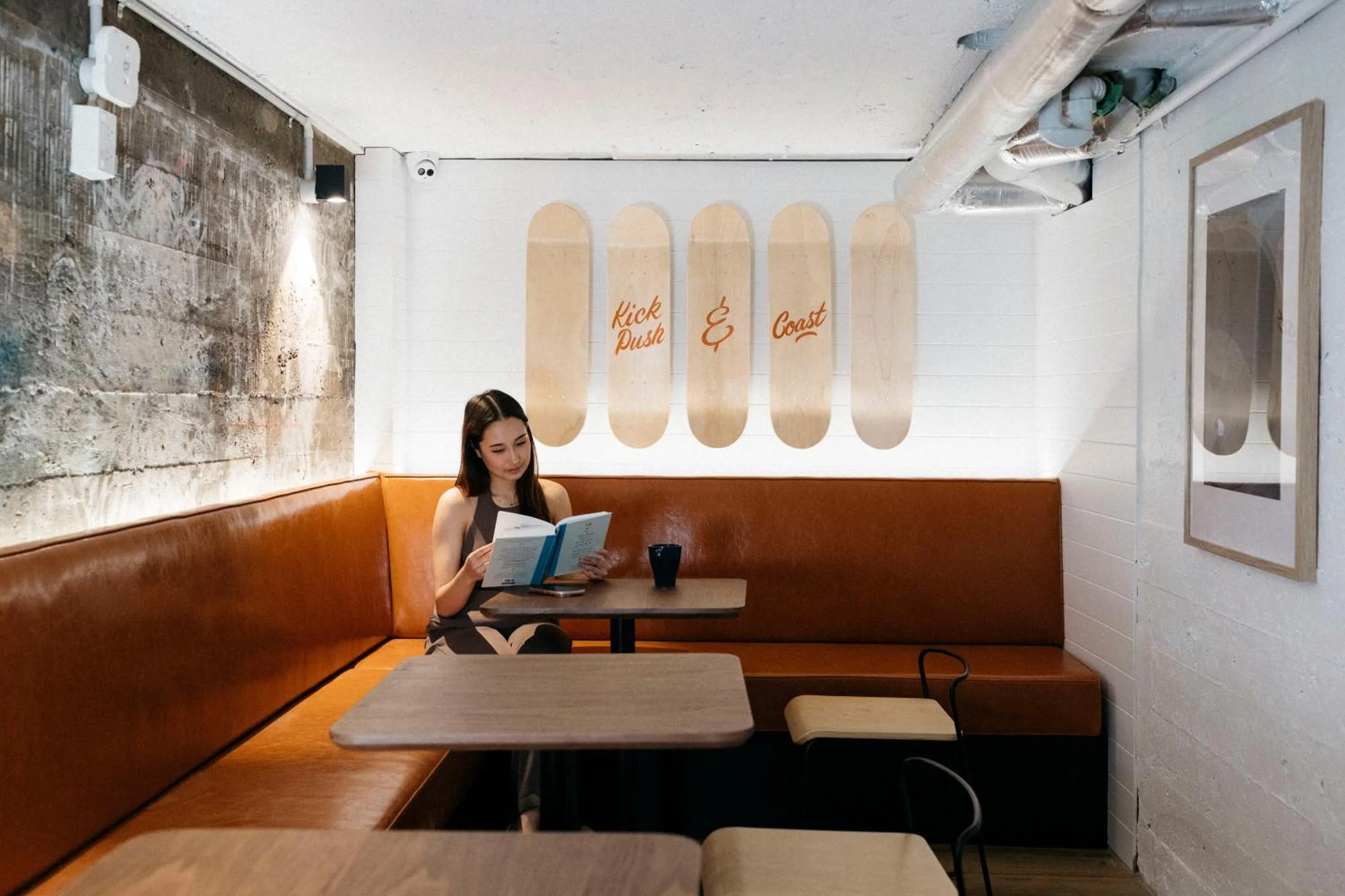 Seating area in Little Drifter Bondi