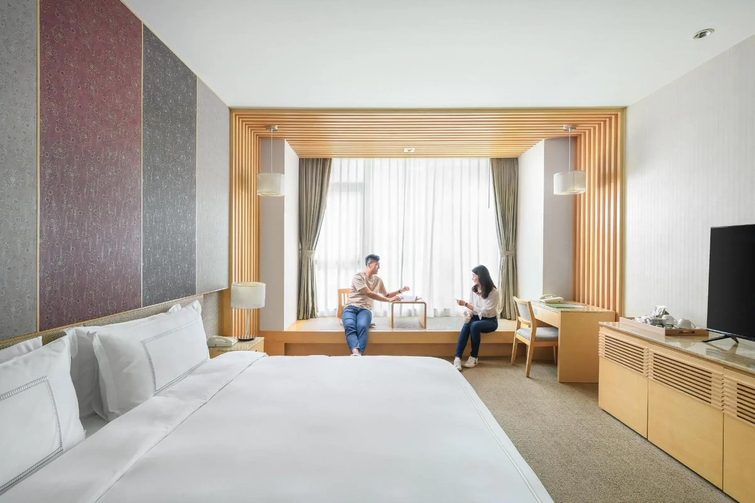 Photo of the whole room, Bed in Evergreen Resort Hotel - Jiaosi Photo of the whole room, Bed in Evergreen Resort Hotel - Jiaosi