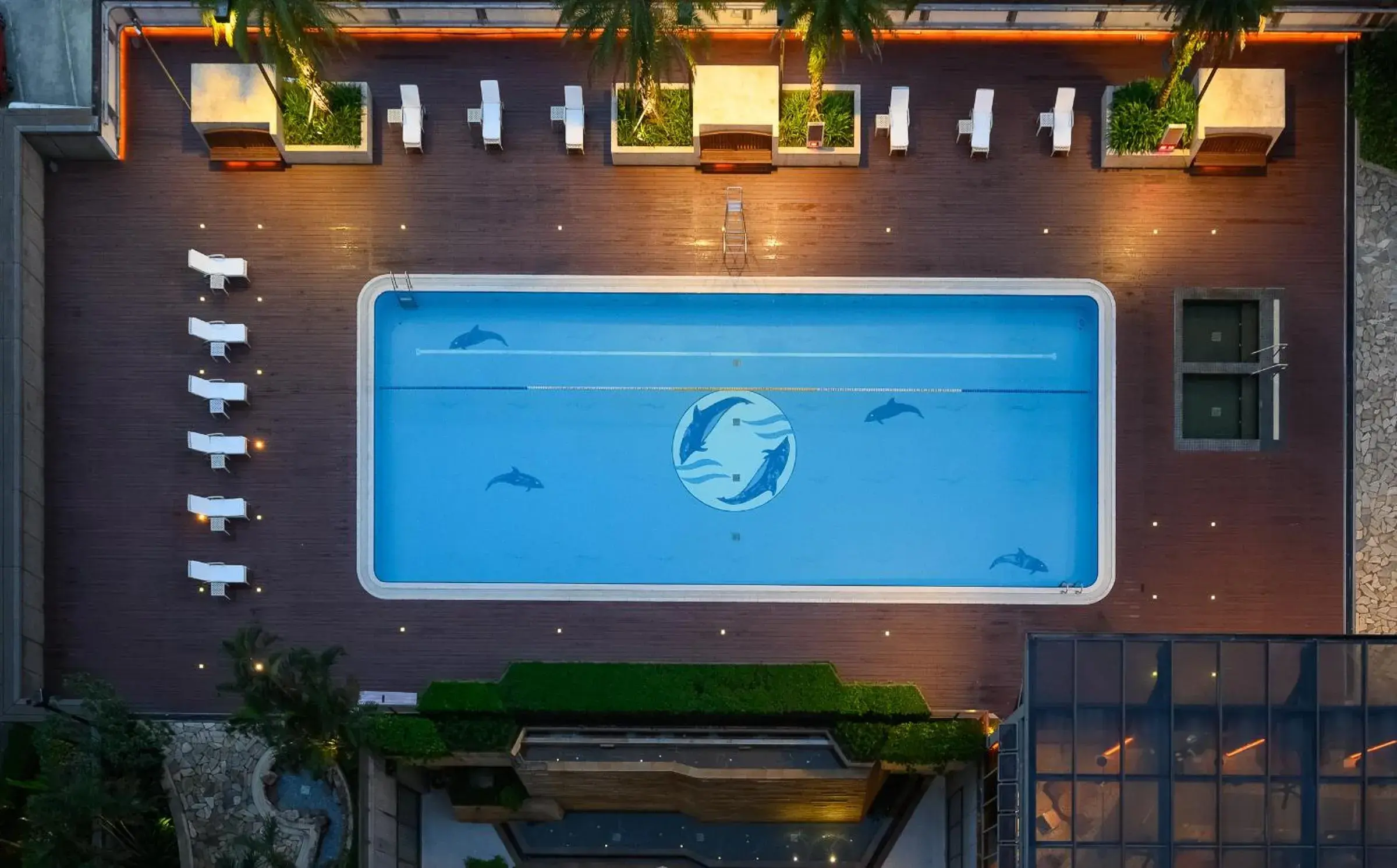 Pool view in Evergreen Resort Hotel - Jiaosi Pool view in Evergreen Resort Hotel - Jiaosi