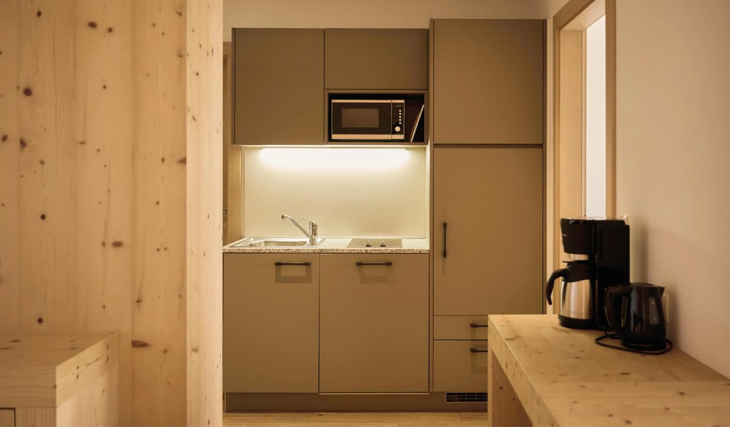 Kitchen or kitchenette in Hirben Naturlaub