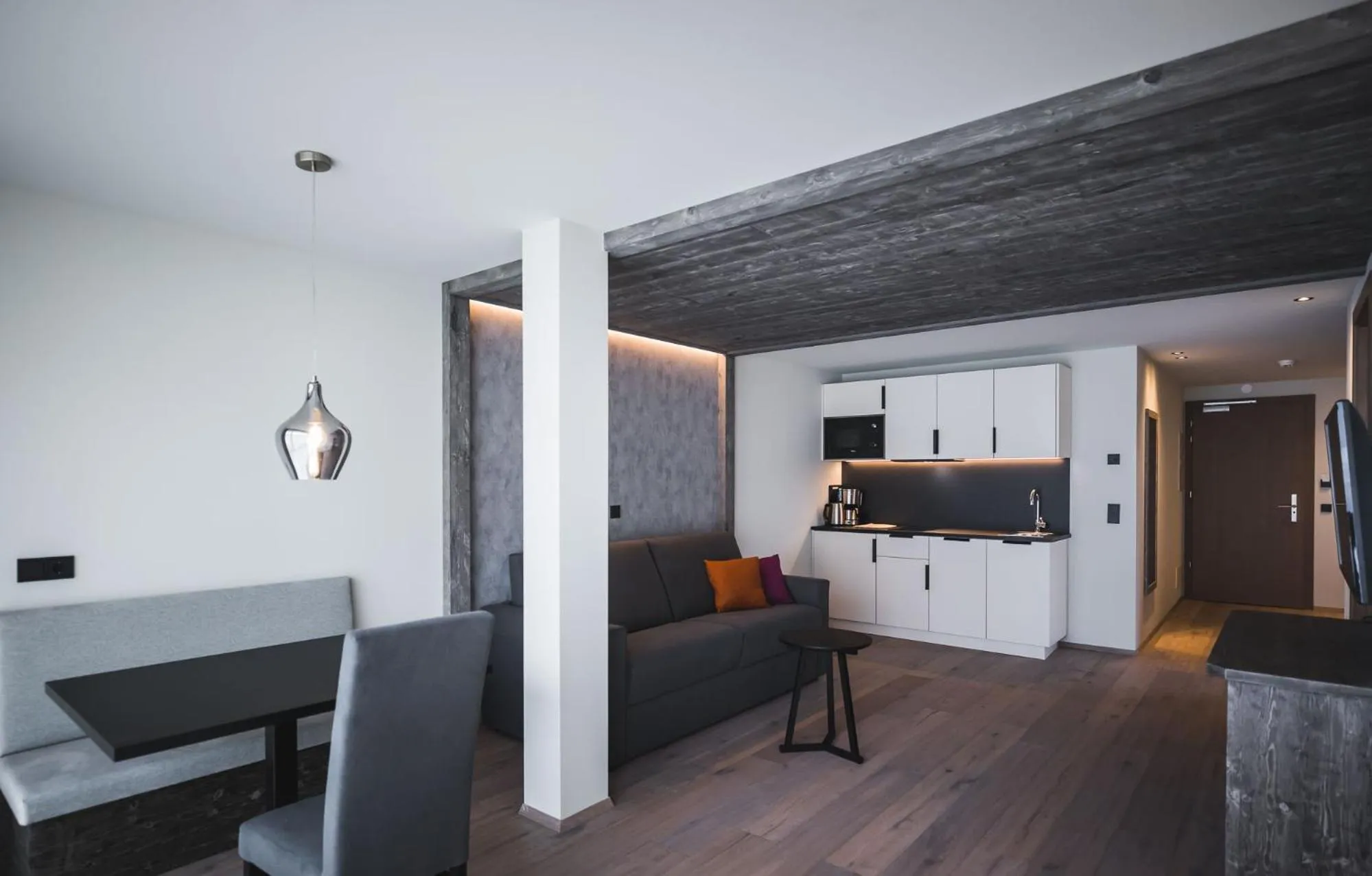 Living room, Bed in Hirben Naturlaub