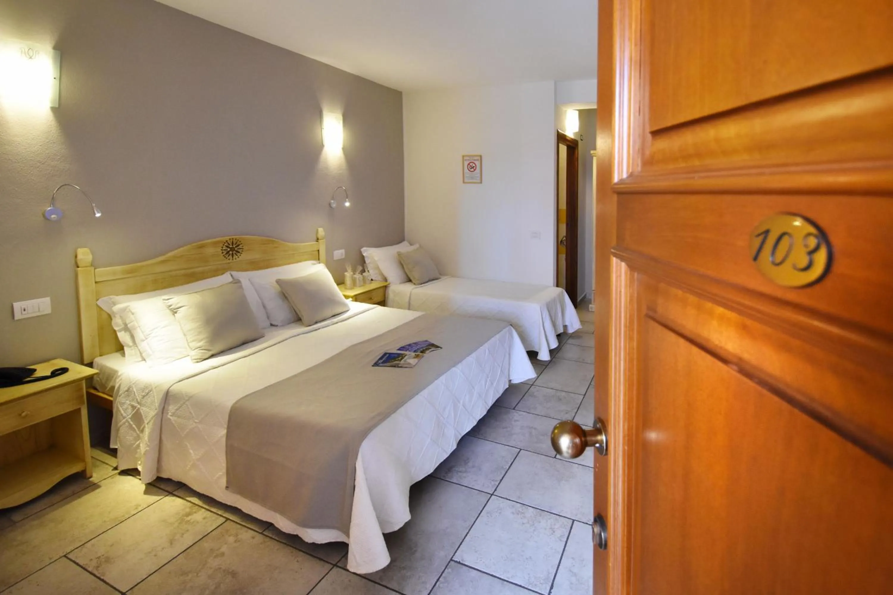 Bed in Hotel I Graniti