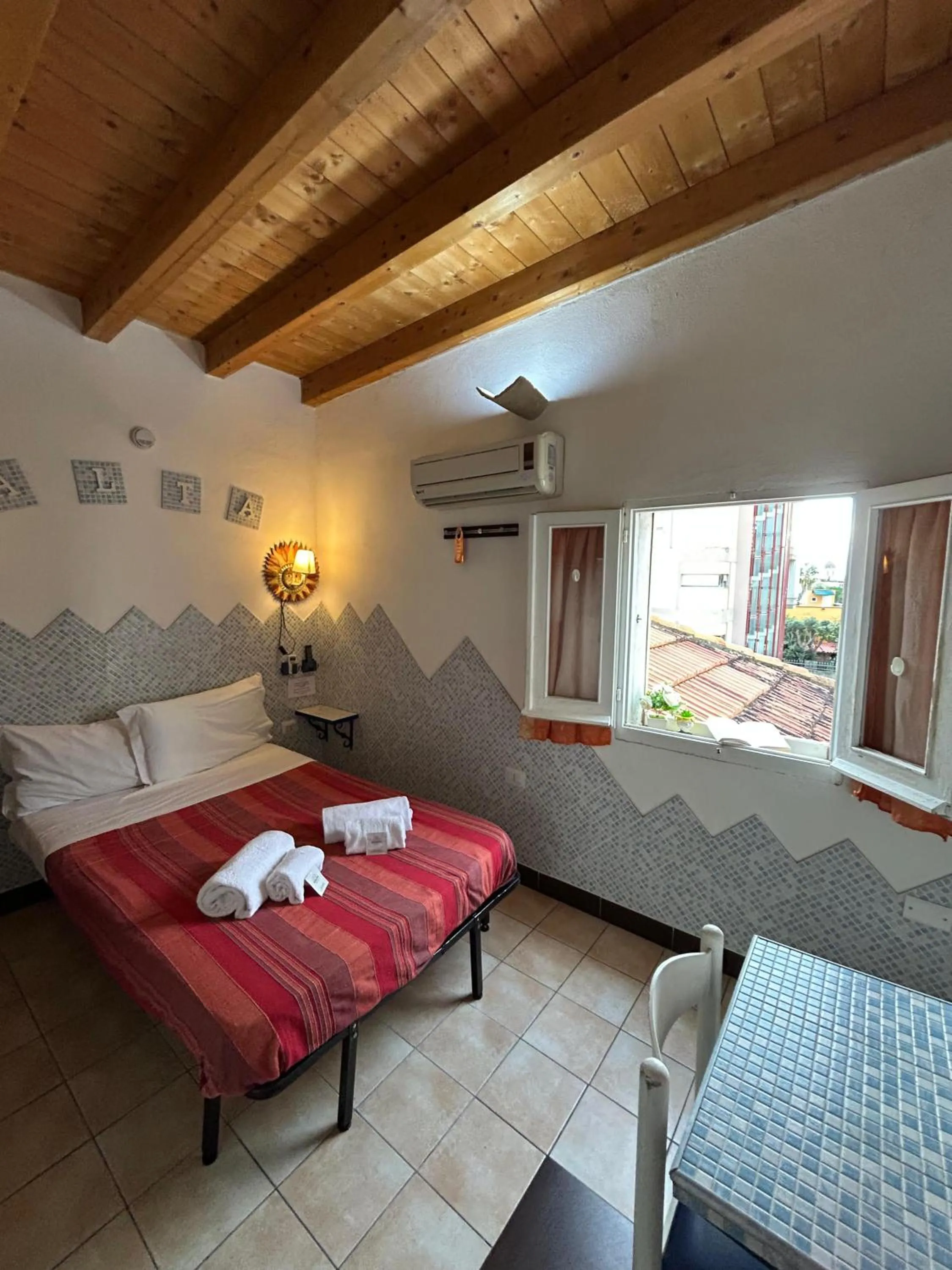 Bed in Villa Arazurrina