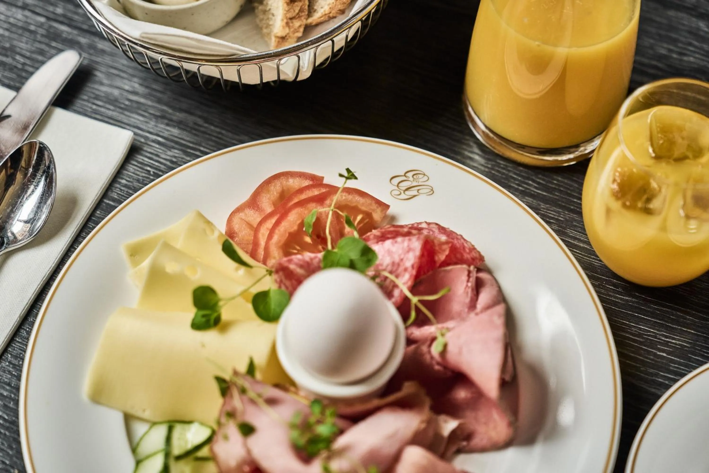 Continental breakfast in Opus 16, a Member of Small Luxury Hotels