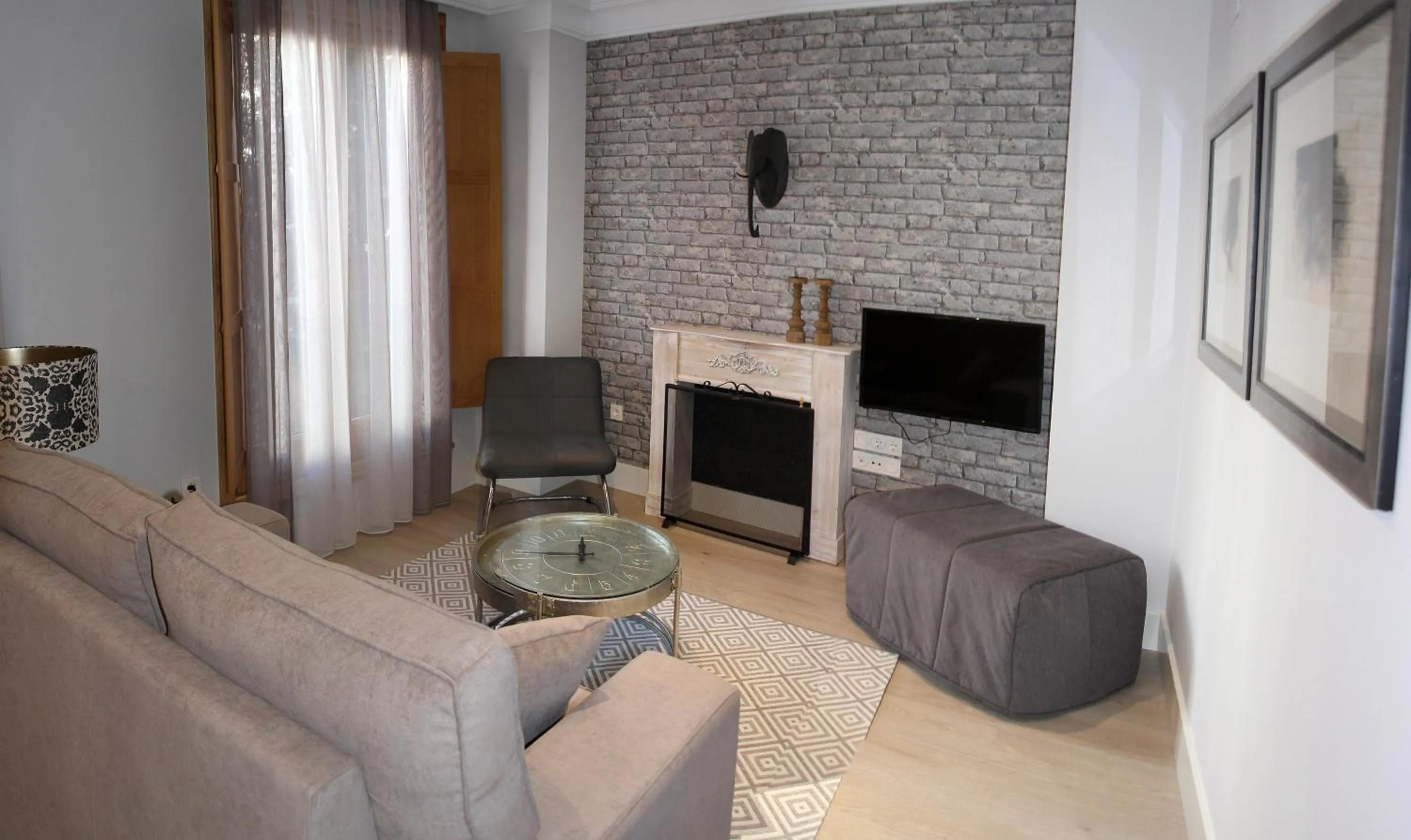 Seating area in Principia Suites