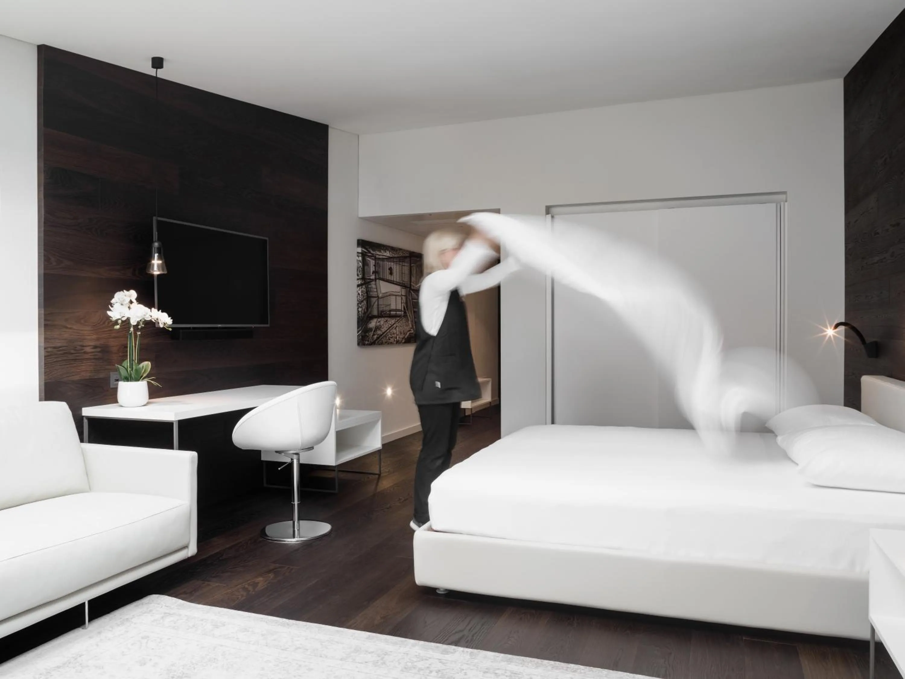 Photo of the whole room, Bed in Guesthouse Suiteseven