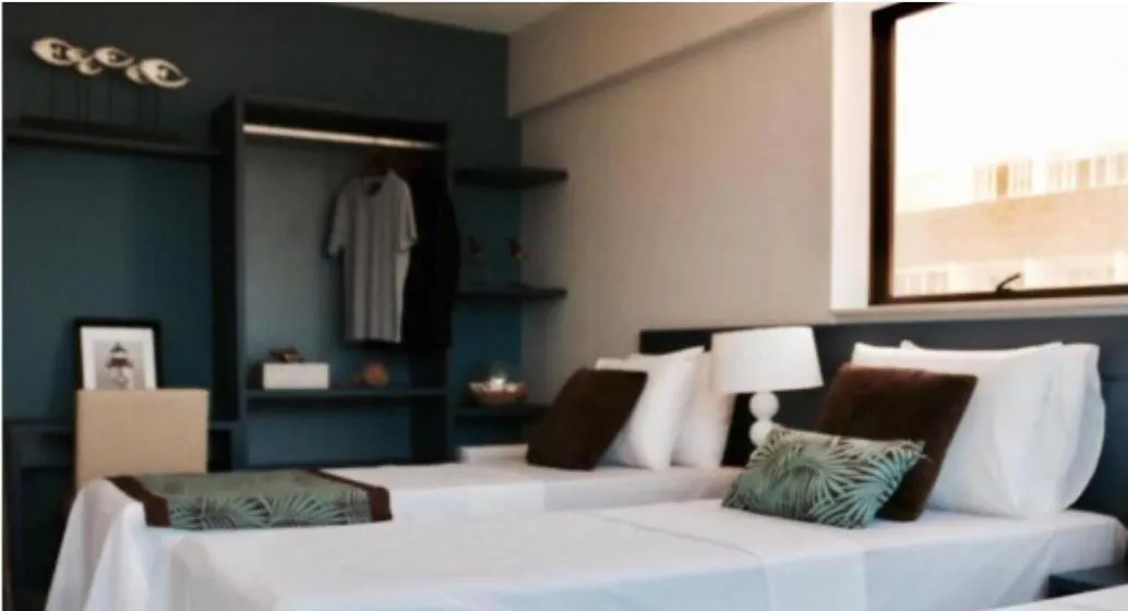 Bed in Hotel do Mar Cabo Branco