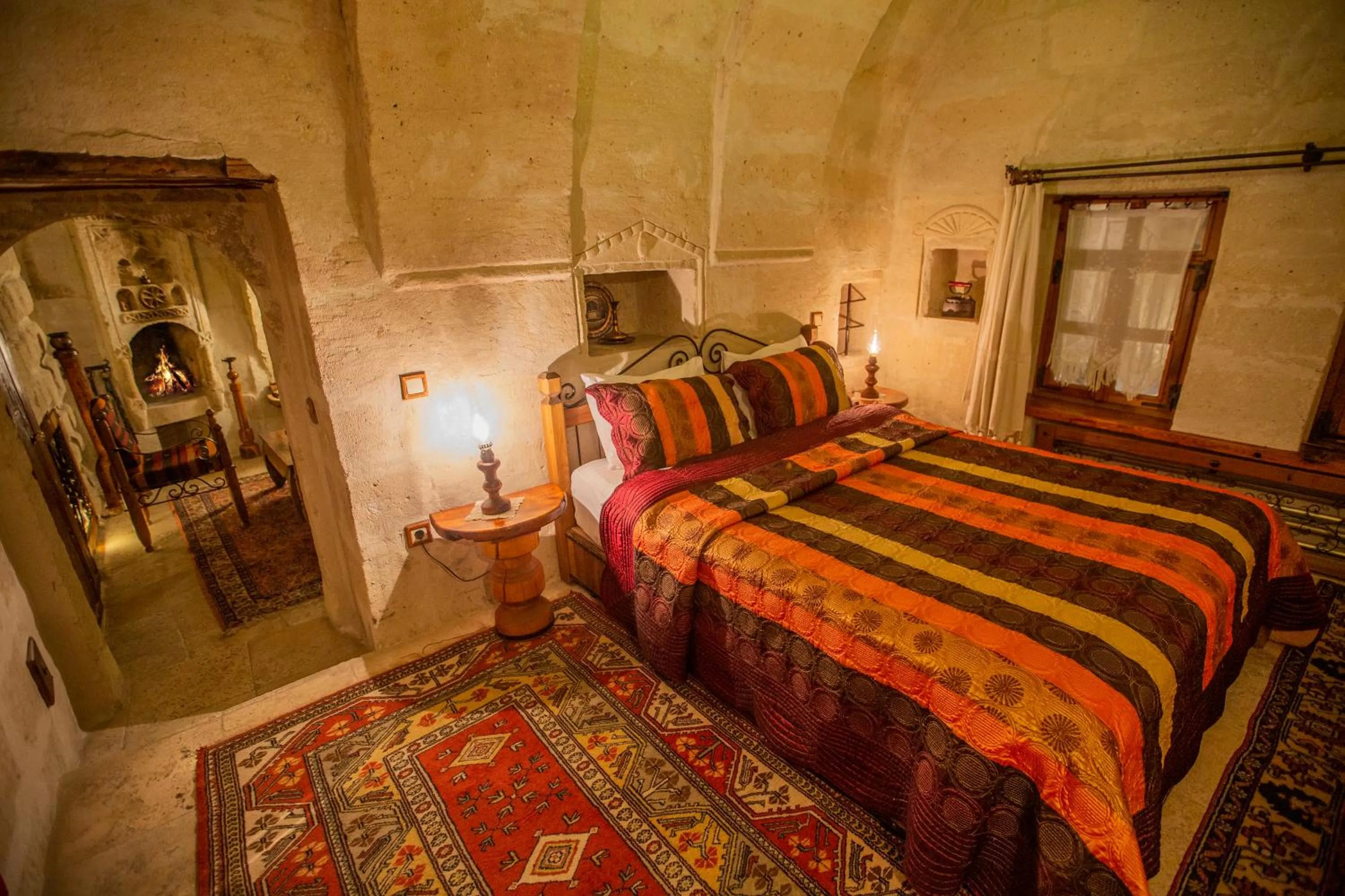 Bed in Koza Cave Hotel