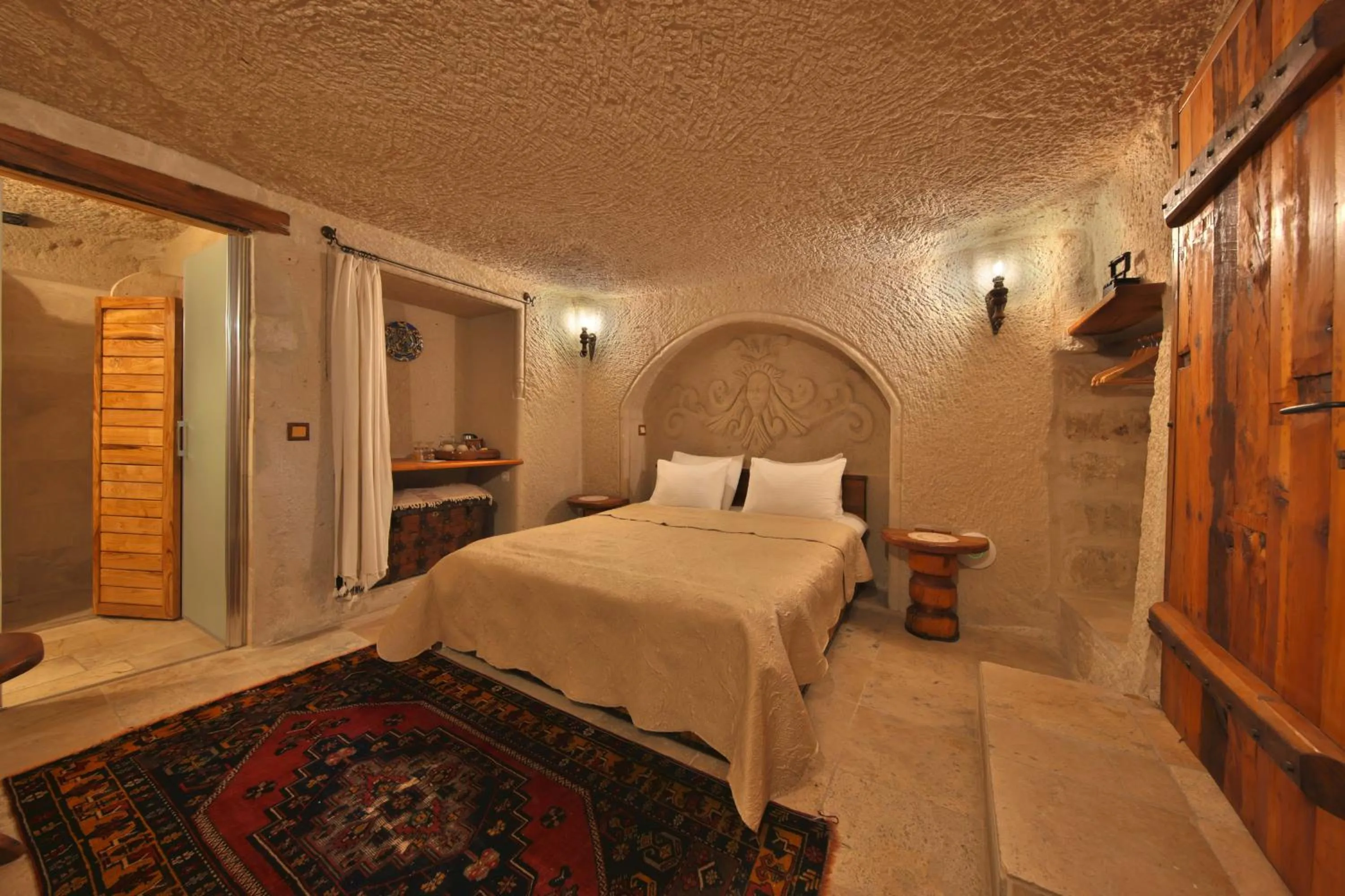 Bed in Koza Cave Hotel