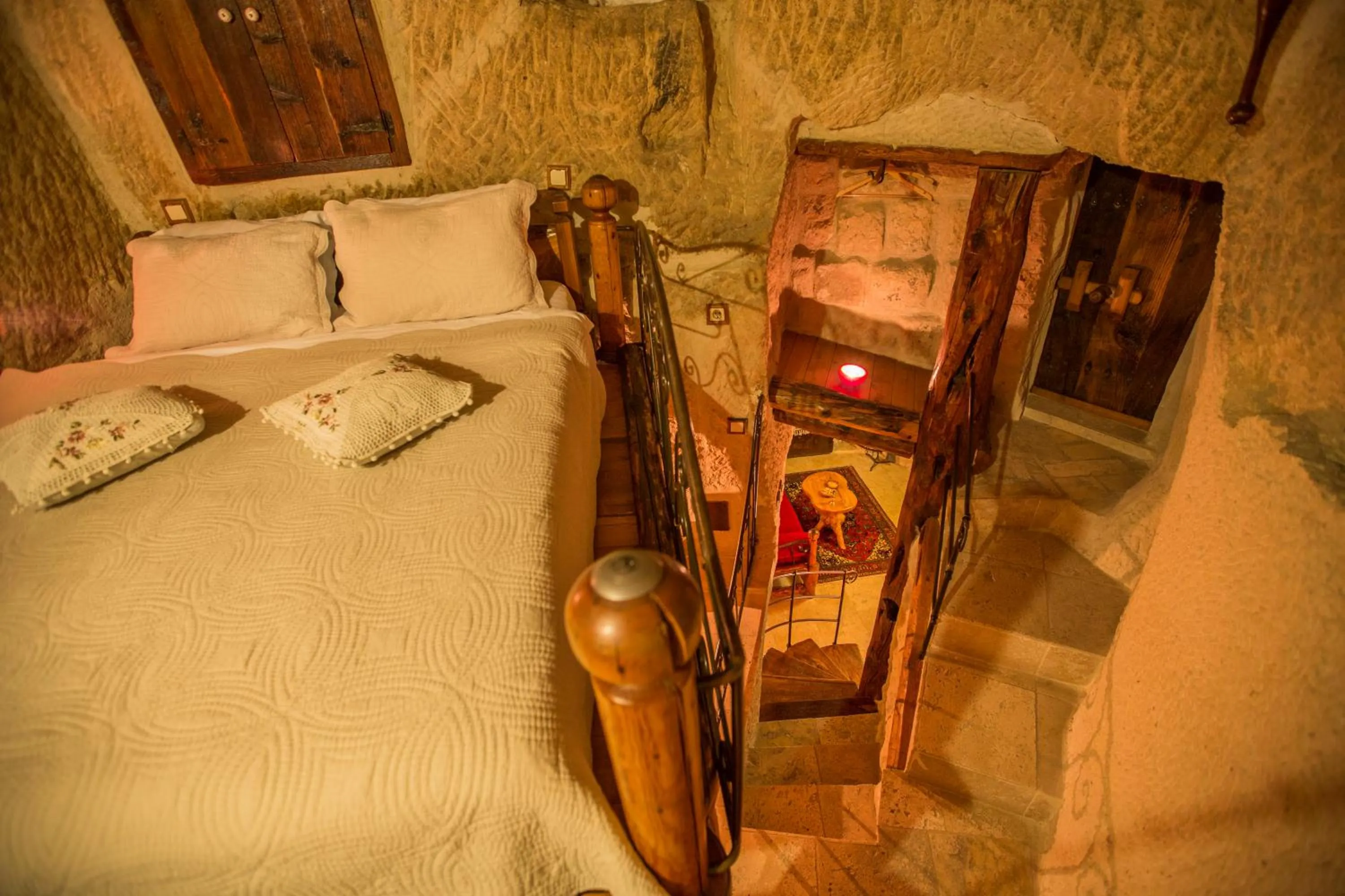 Bed in Koza Cave Hotel