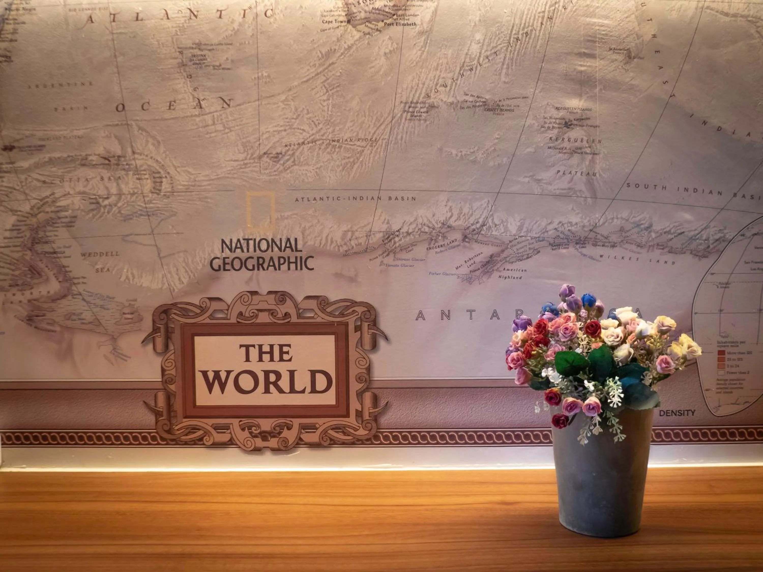 Text overlay in Pension Ciudadela