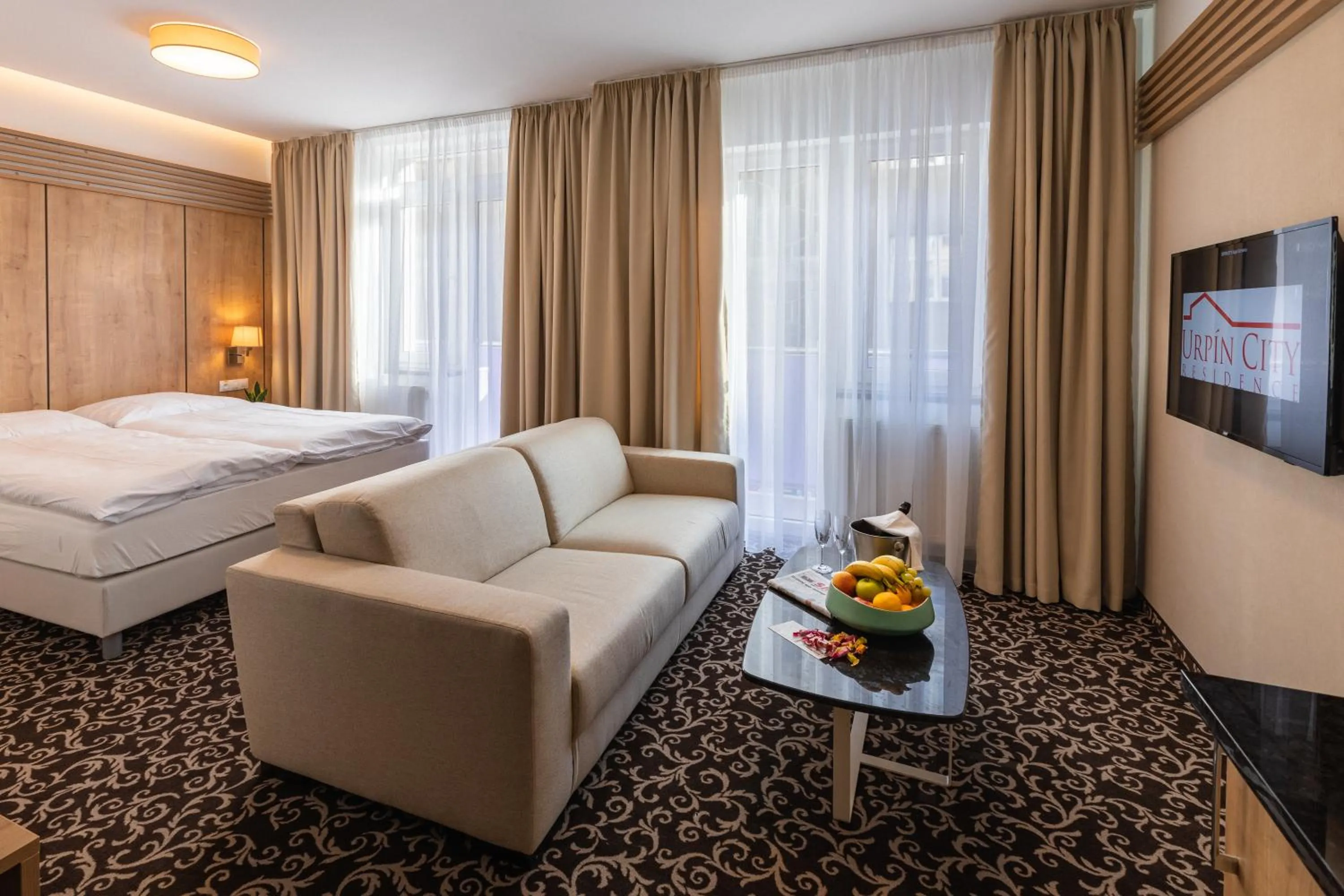 Photo of the whole room, Bed in Urpí­n City Residence